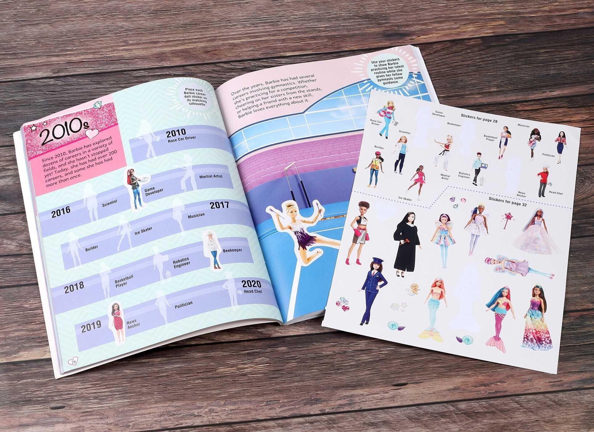 Barbie Super Sticker Book: Through the Decades - bubblegum market