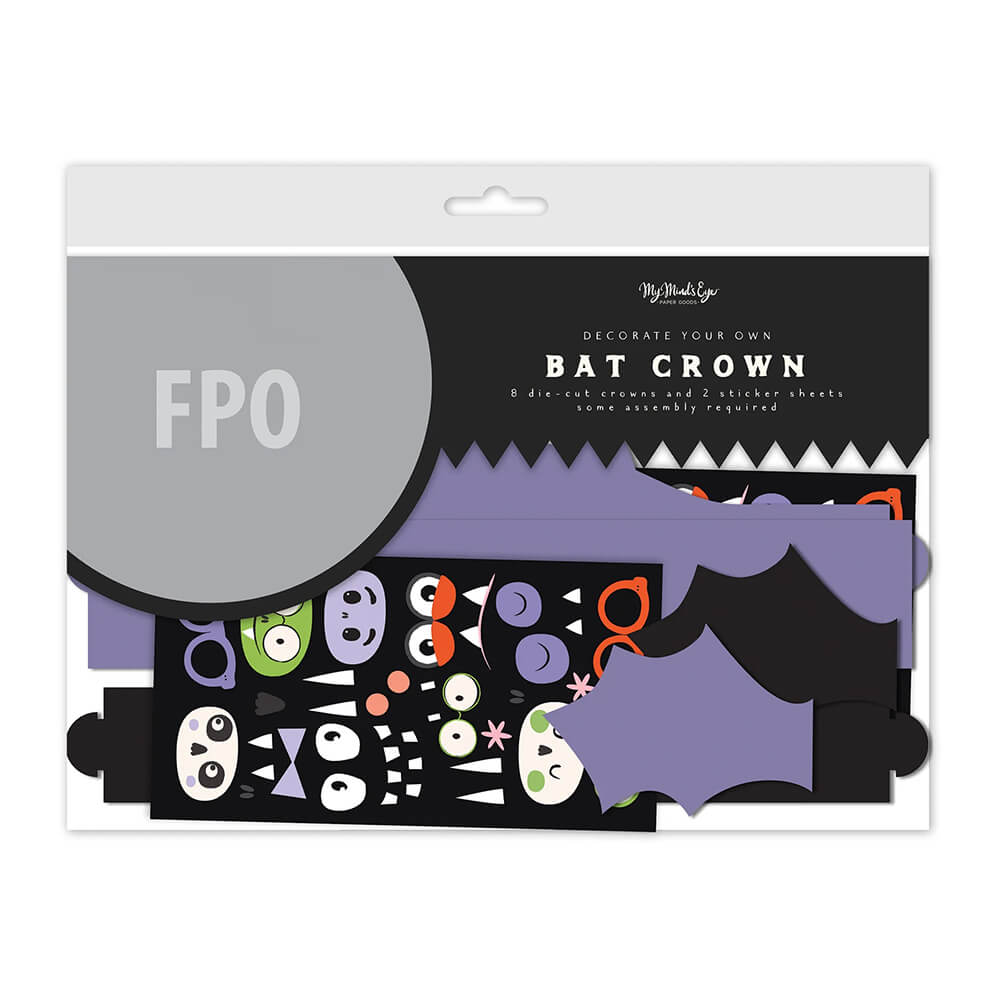 Bat Crowns Halloween DIY Project - bubblegum market