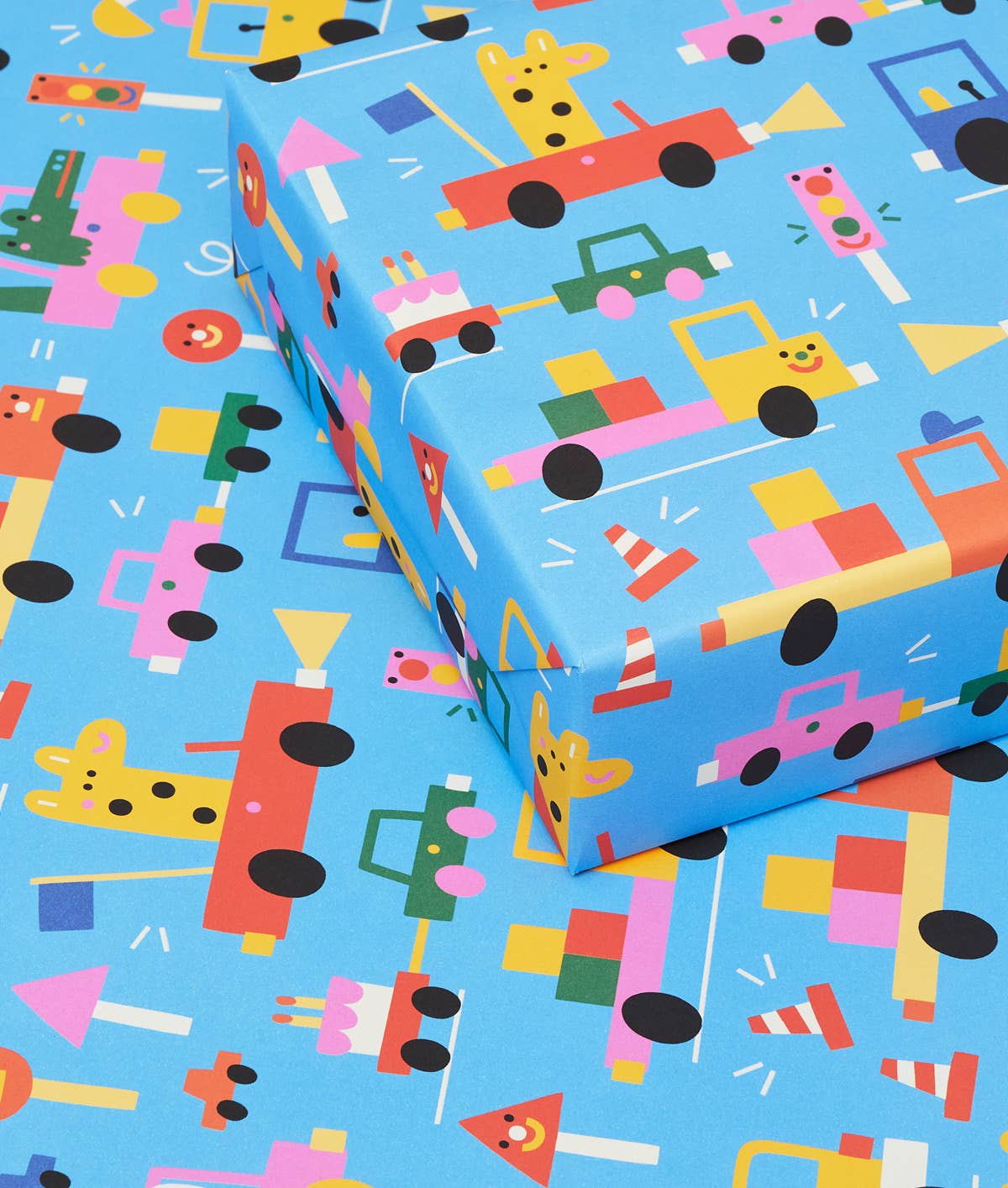 Beep Beep Kids Gift Wrap Sheet - bubblegum market