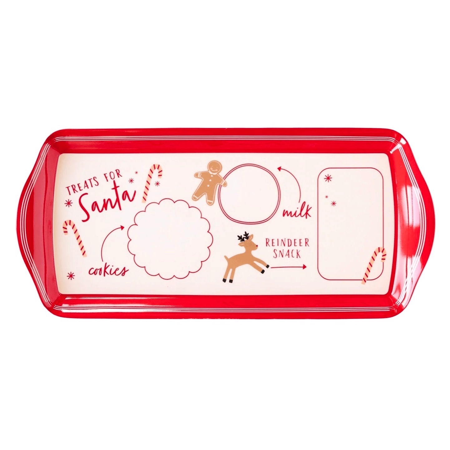 Believe Christmas Santa Cookie Mini Melamine Tray 15" - bubblegum market