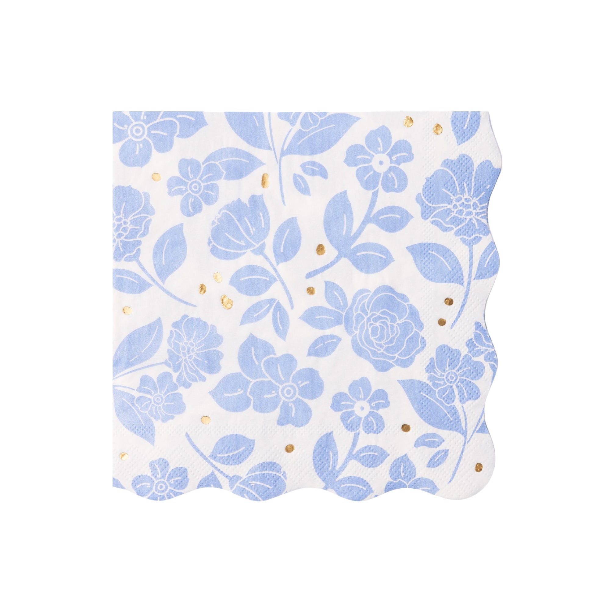 Belle Blue Elegant Floral Dinner Napkins - bubblegum market
