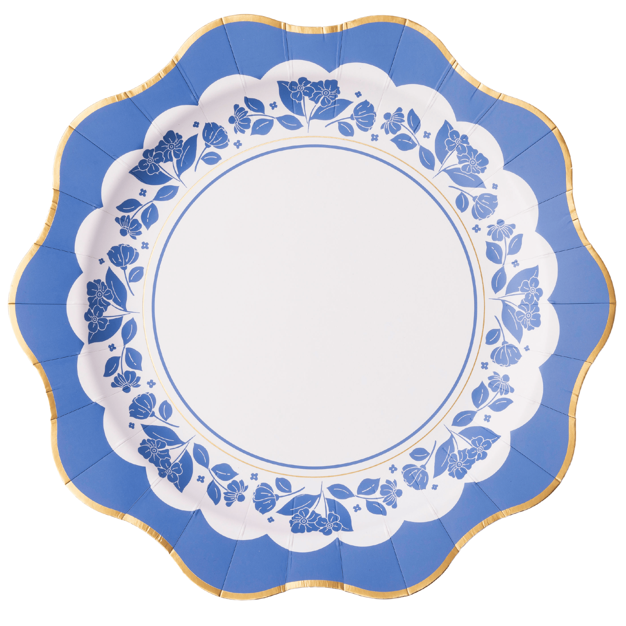 Belle Blue Elegant Floral Dinner Plates 10.75" - bubblegum market