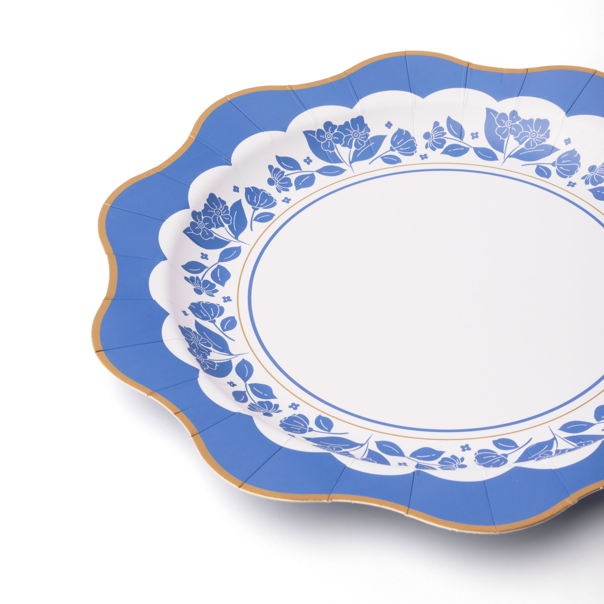 Belle Blue Elegant Floral Dinner Plates 10.75" - bubblegum market