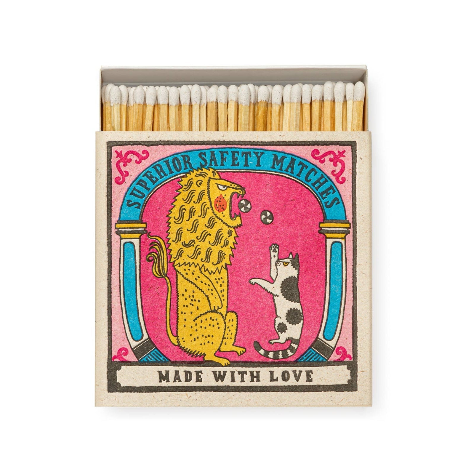 Big Cat Little Cat Luxury Safety Matches - bubblegum market