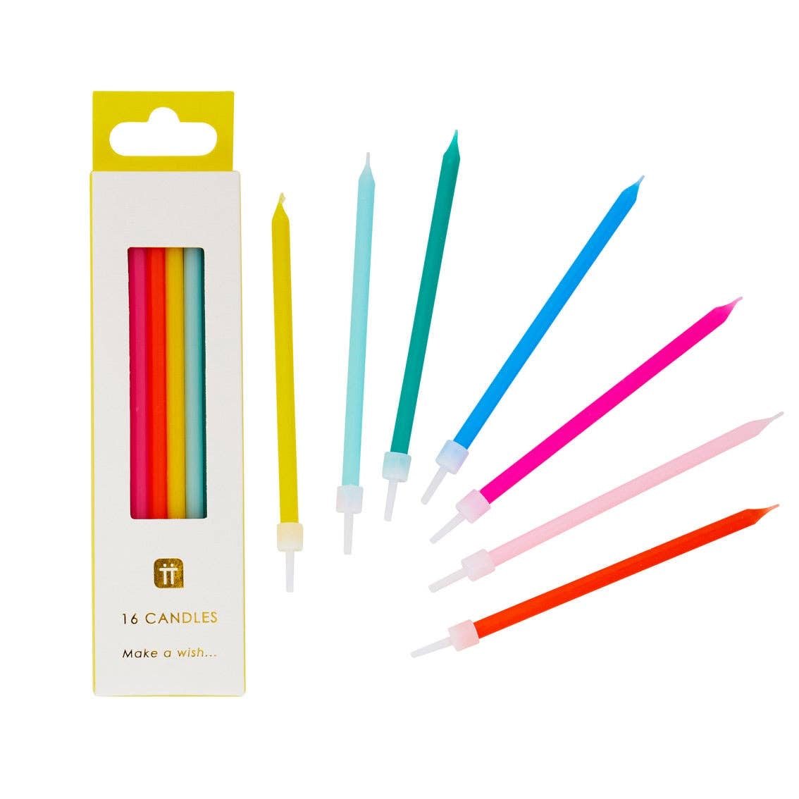 Birthday Brights Rainbow Candles - bubblegum market