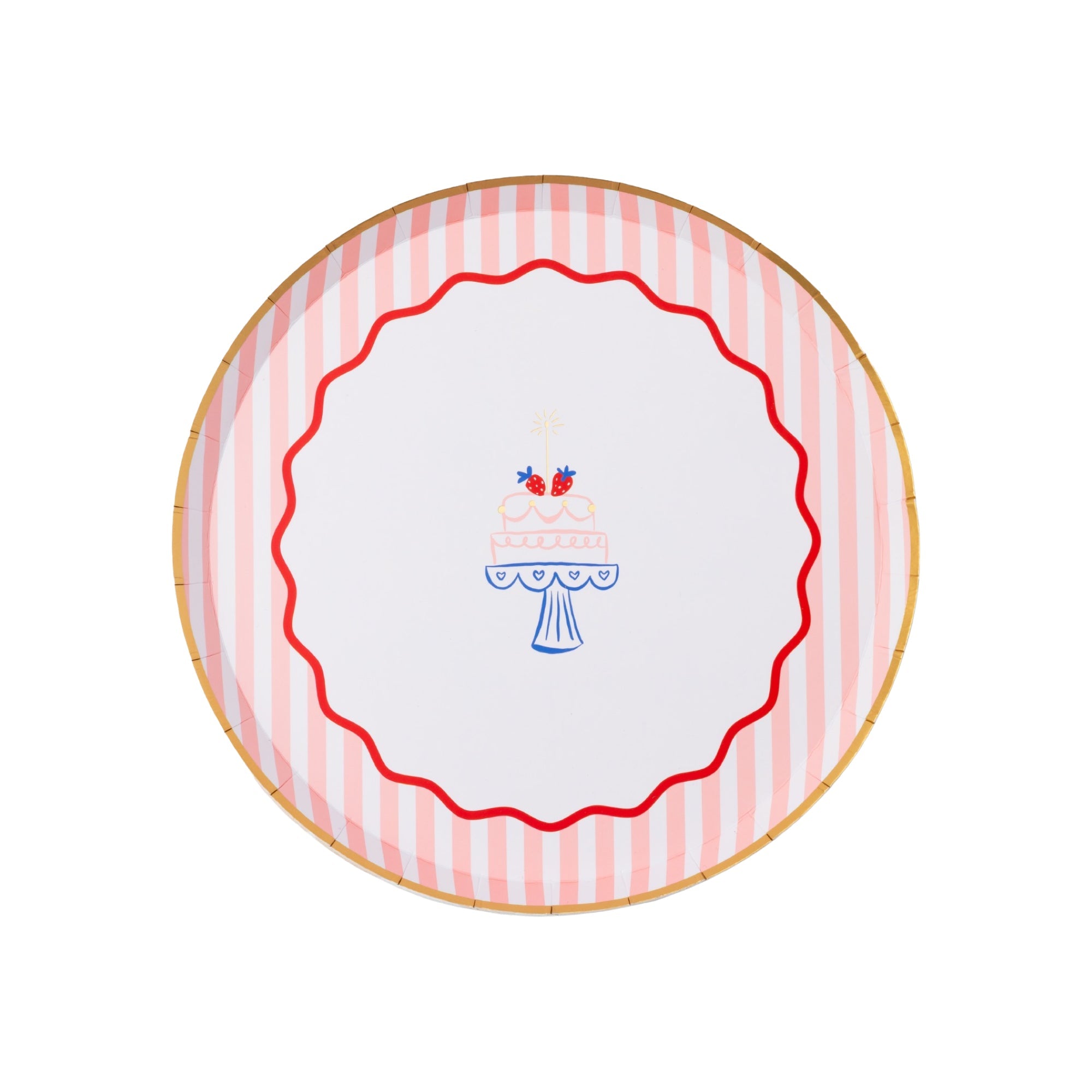 Birthday Cake Small Plates 8" - bubblegum market