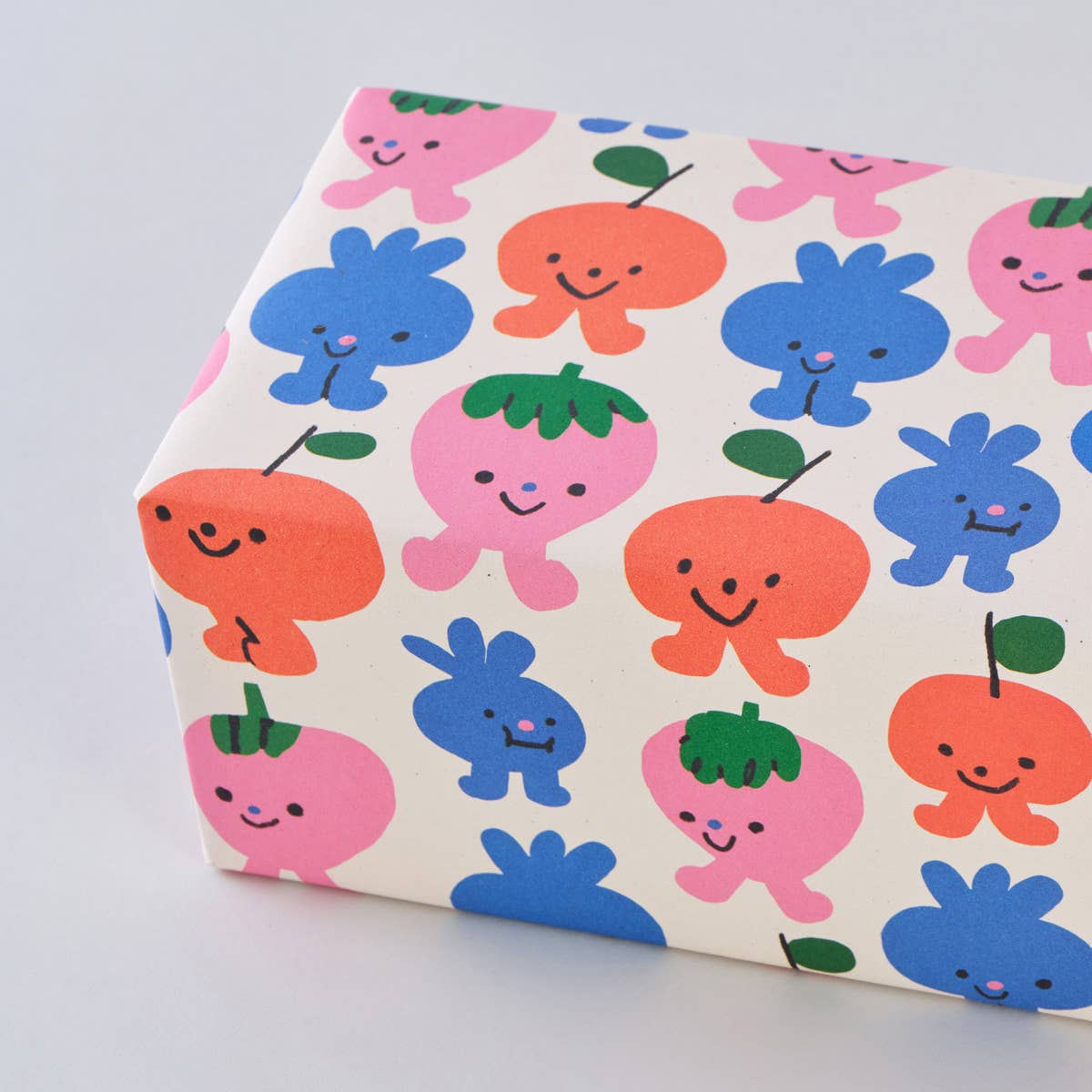 'Birthday Fruits' Gift Wrap Sheet - bubblegum market
