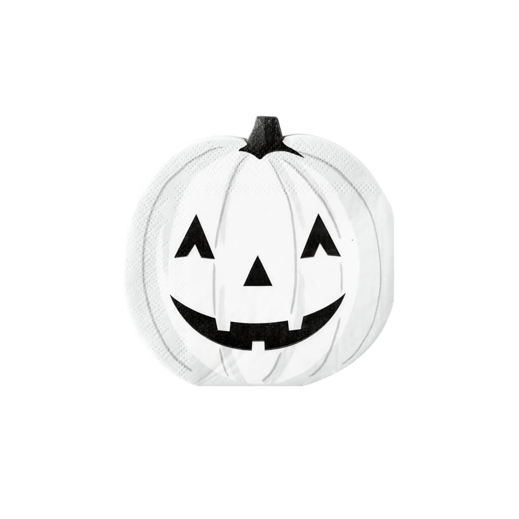 black-and-white-halloween-jack-o-lantern-pumpkin-shaped-cocktail-napkins-my-minds-eye