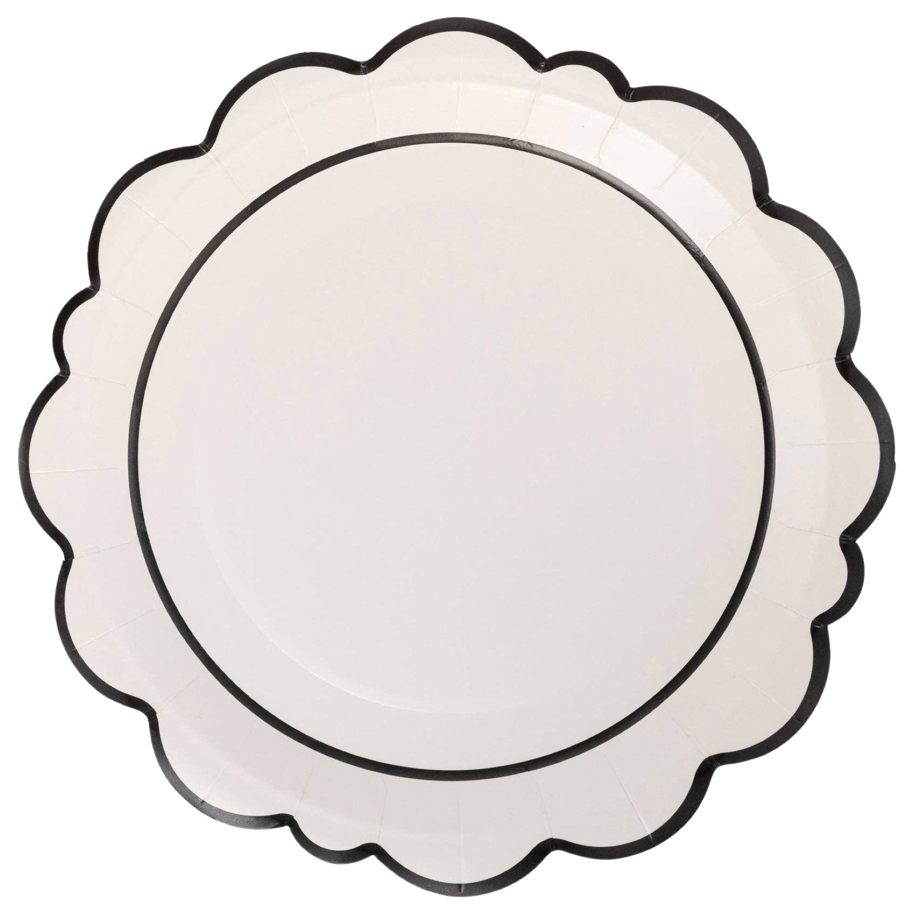 Black Edged Paper Plates 11" - bubblegum market