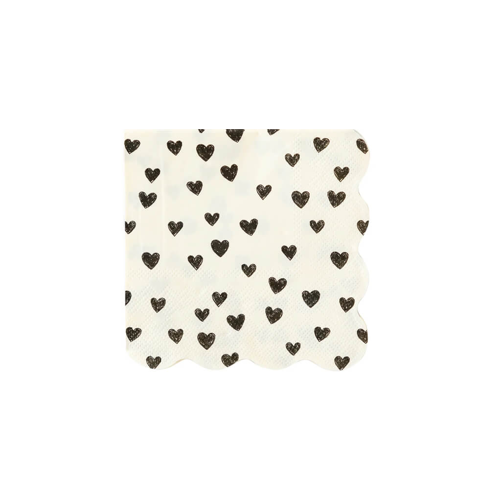 Black Hearts Cocktail Napkins - bubblegum market