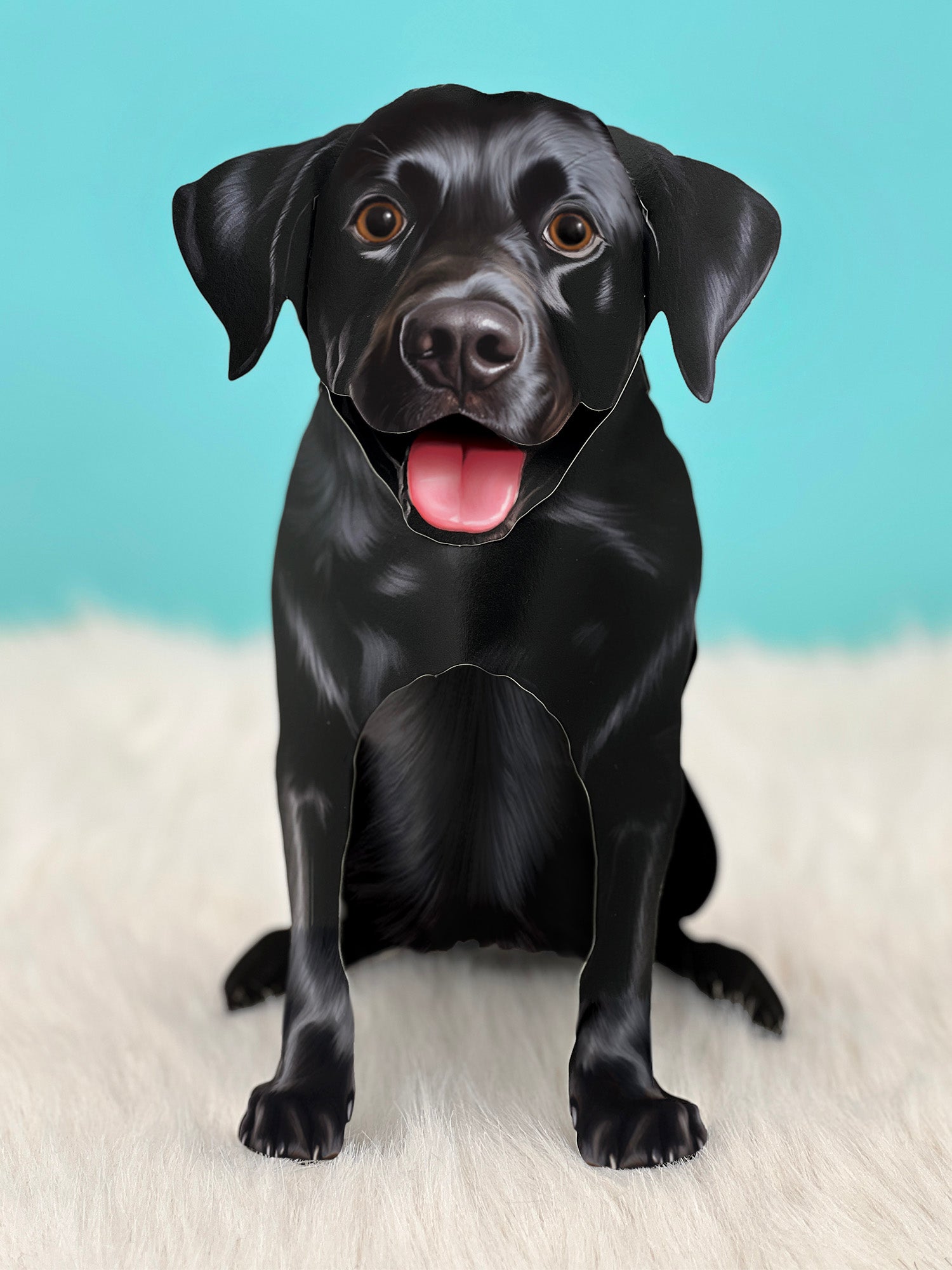 Black Lab Pop - Up Pet Card - bubblegum market