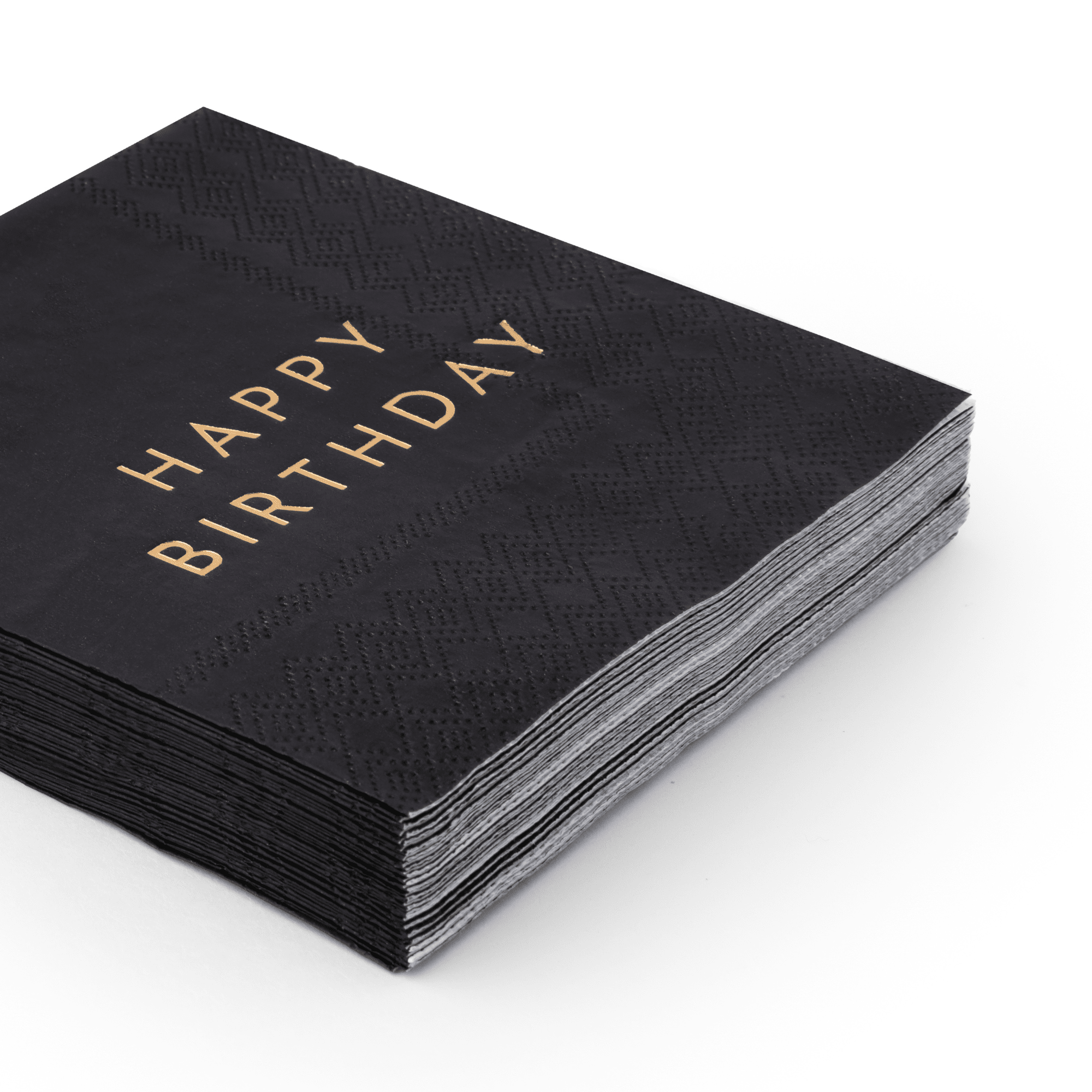 Black Noir HAPPY BIRTHDAY Cocktail Napkins - bubblegum market
