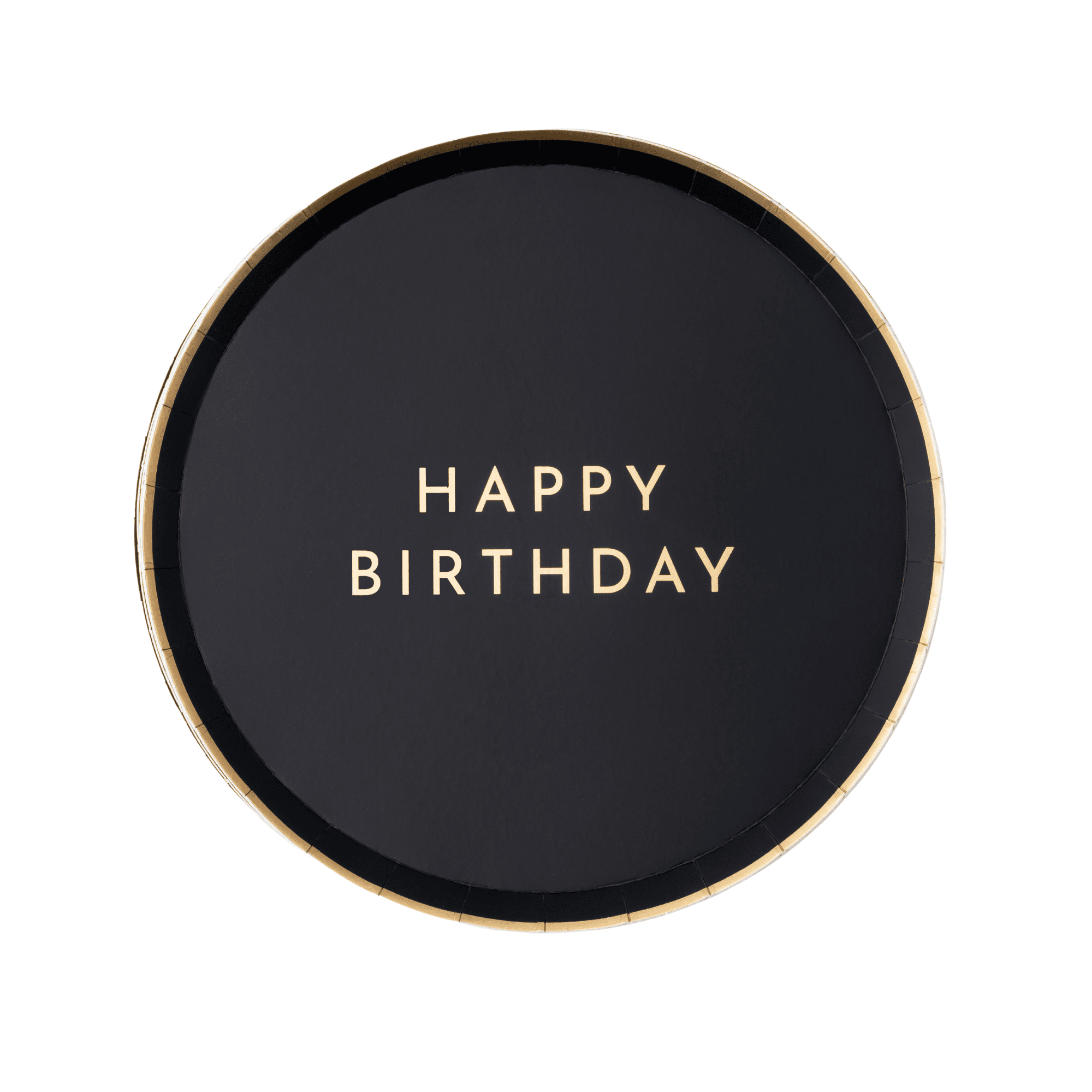 Black Noir HAPPY BIRTHDAY Small Plates 8.25" - bubblegum market