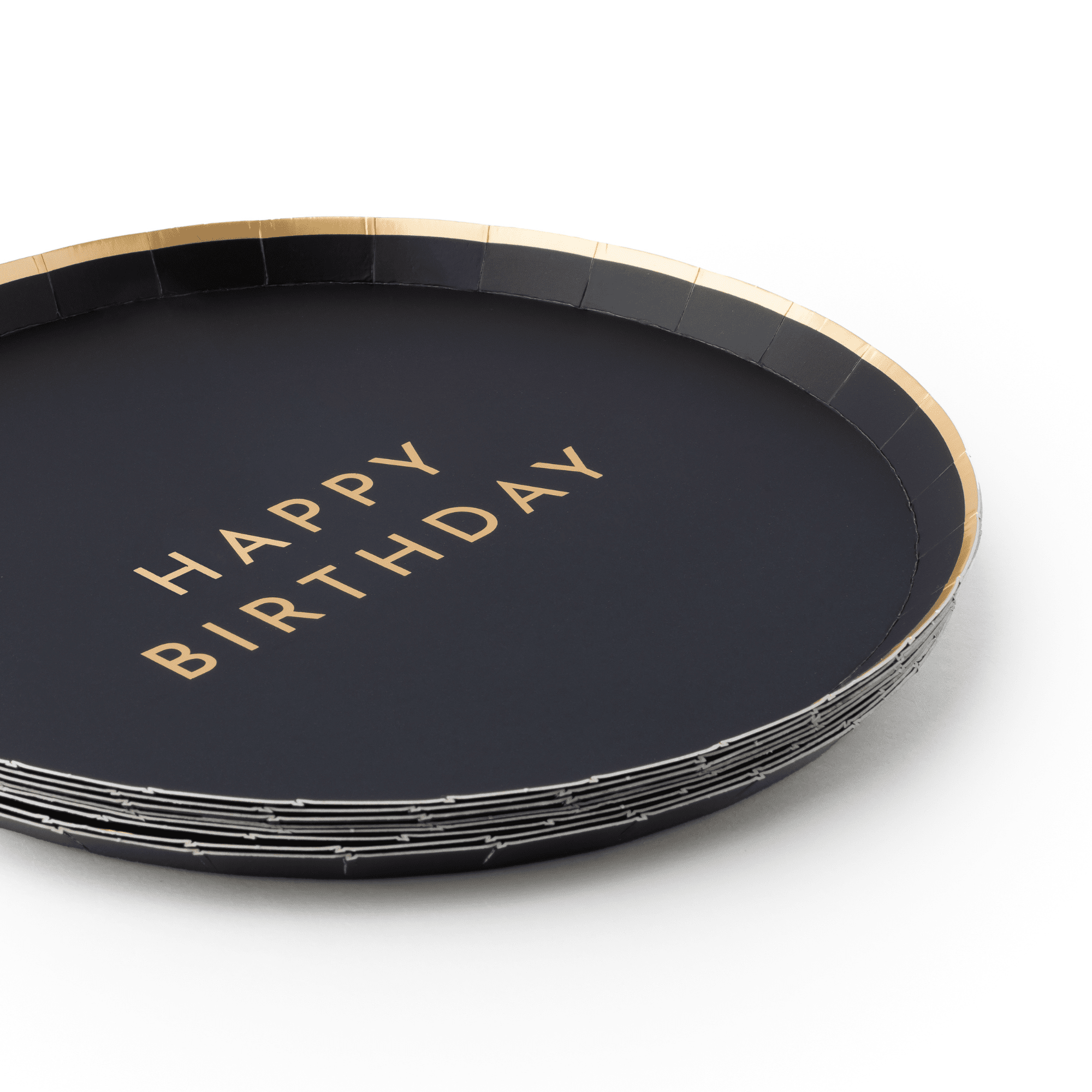 Black Noir HAPPY BIRTHDAY Small Plates 8.25" - bubblegum market