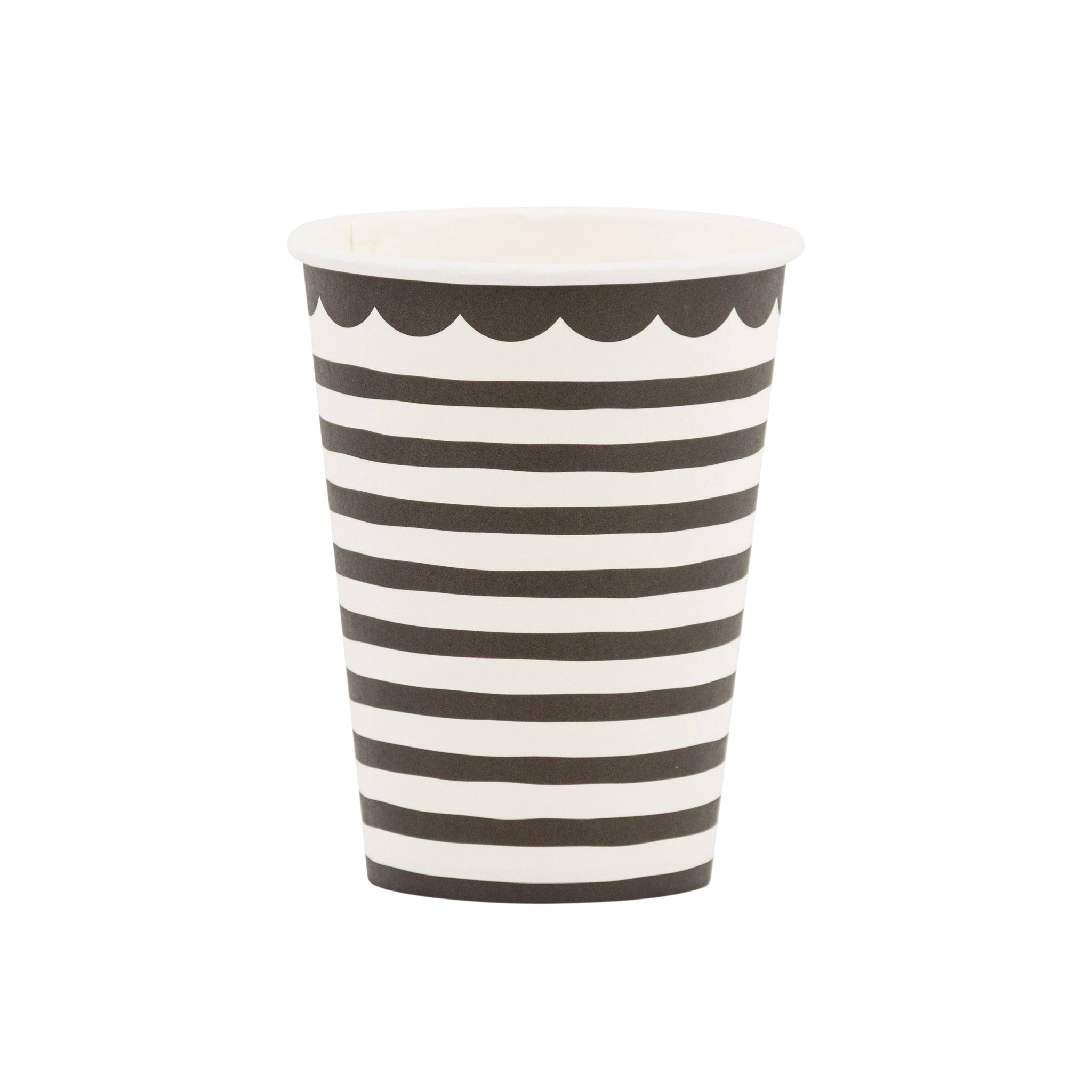 Black Stripes Paper Party Cups - bubblegum market