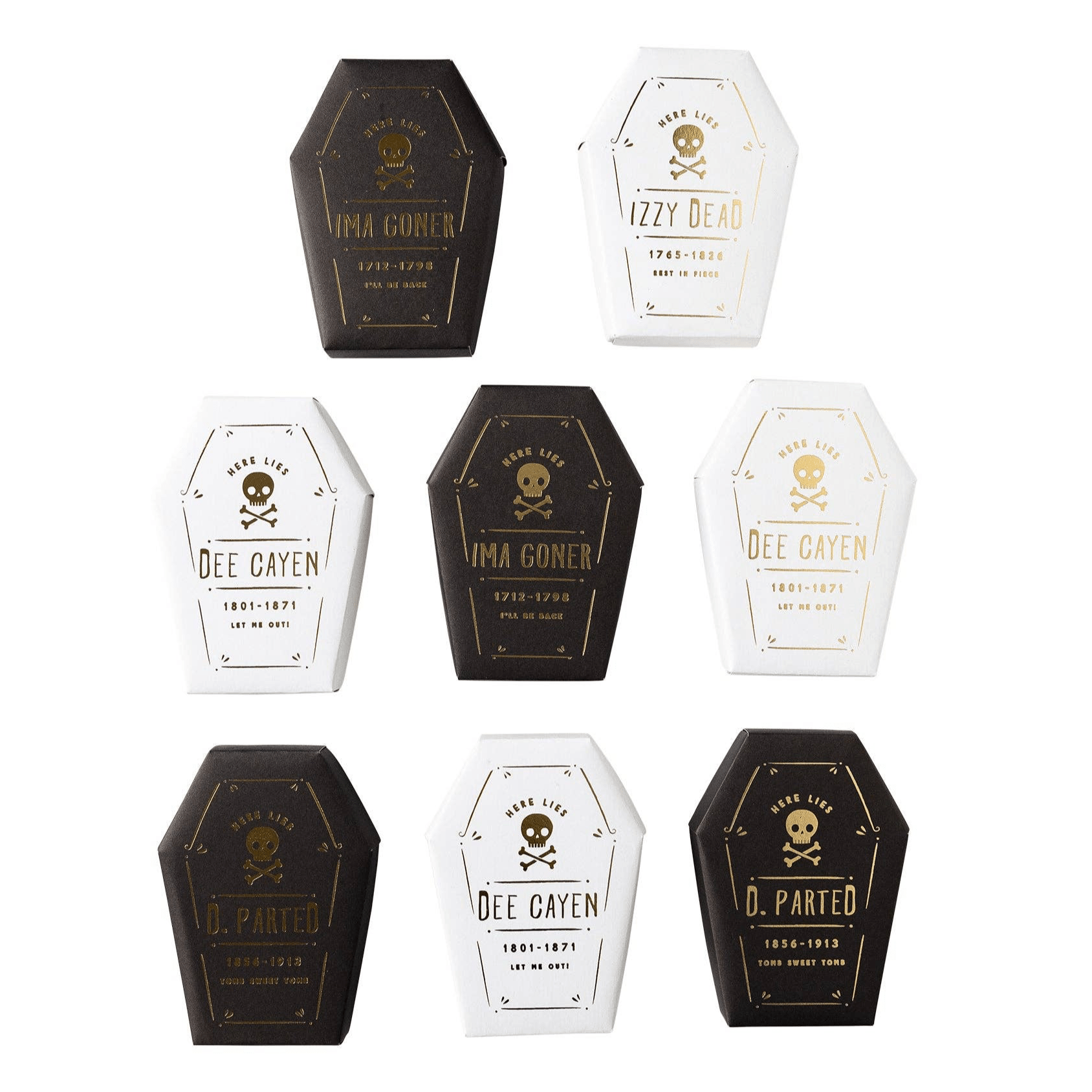 Black & White Coffin Treat / Favor Boxes - bubblegum market