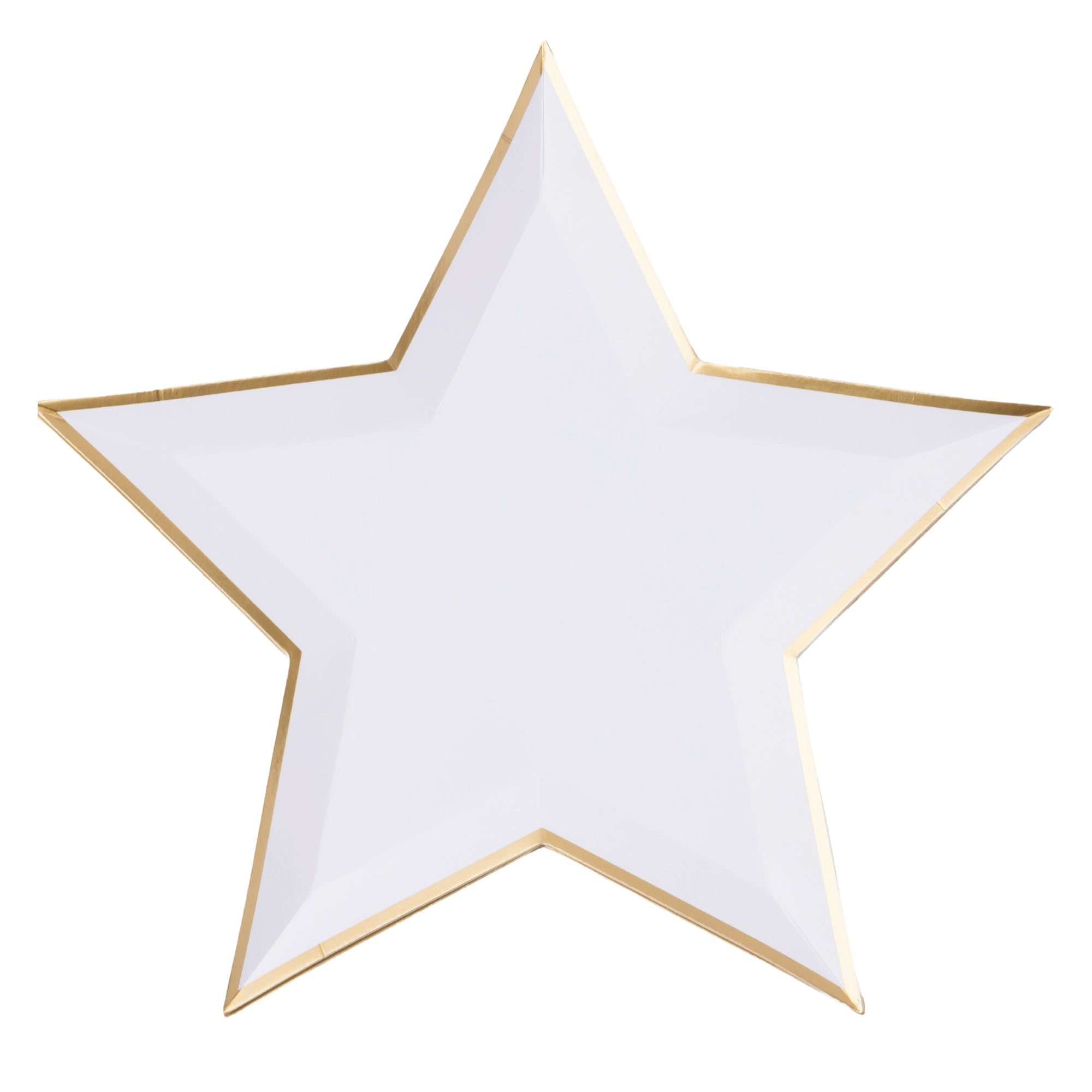 Blanc White Star - Shaped Paper Plates 11" - bubblegum market