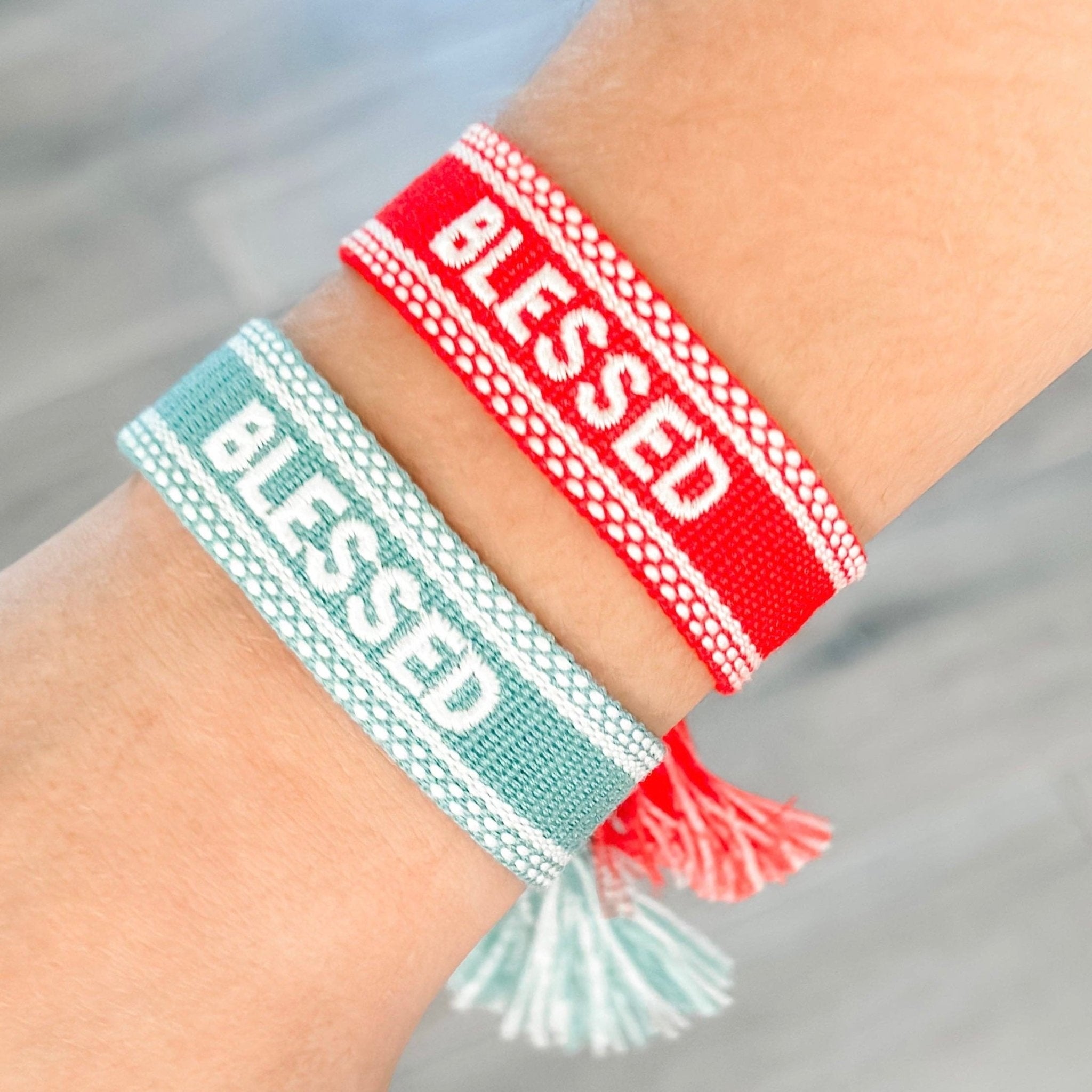 BLESSED Woven Bracelet - bubblegum market