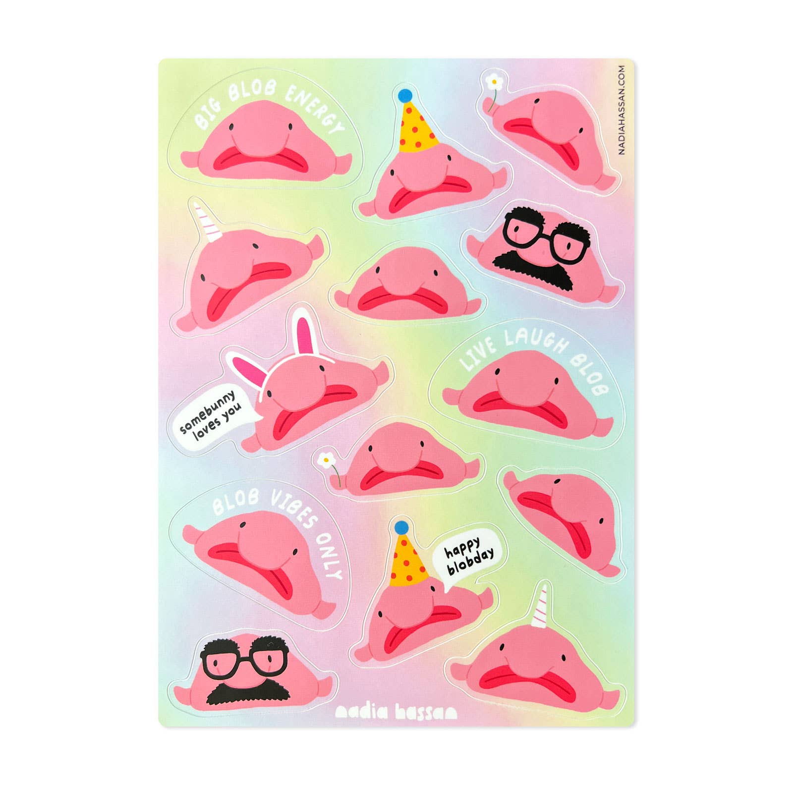 Blob Fish Vinyl Sticker Sheet - bubblegum market
