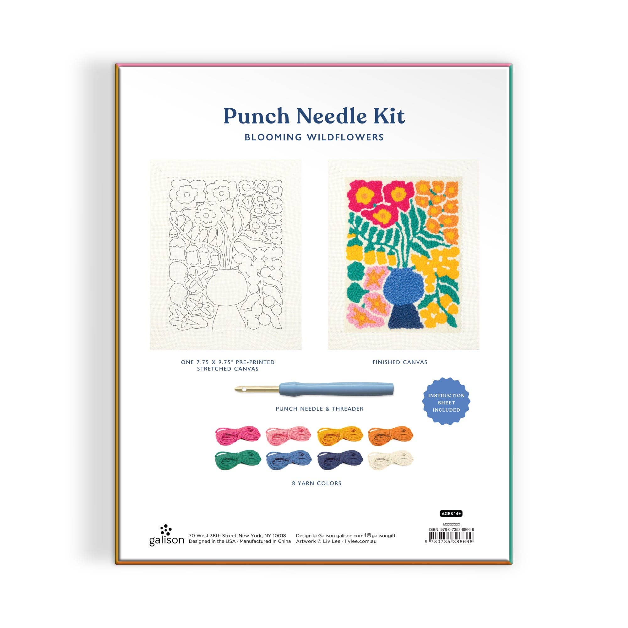 Blooming Wildflowers Punch Needle Kit - bubblegum market