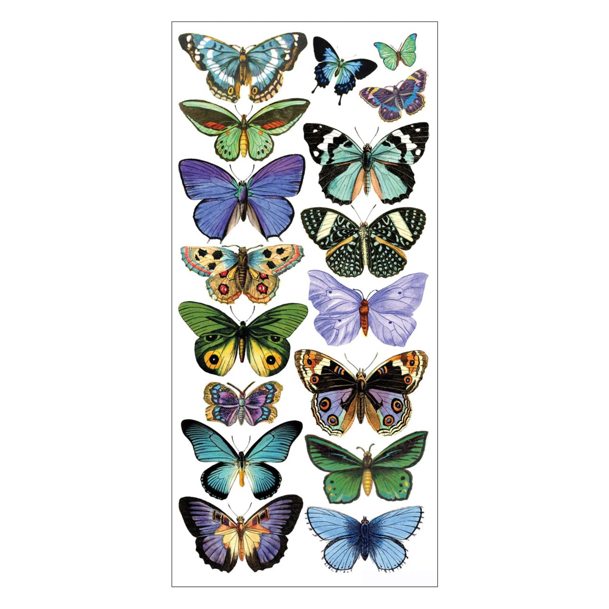 Blue Butterflies Stickers - bubblegum market