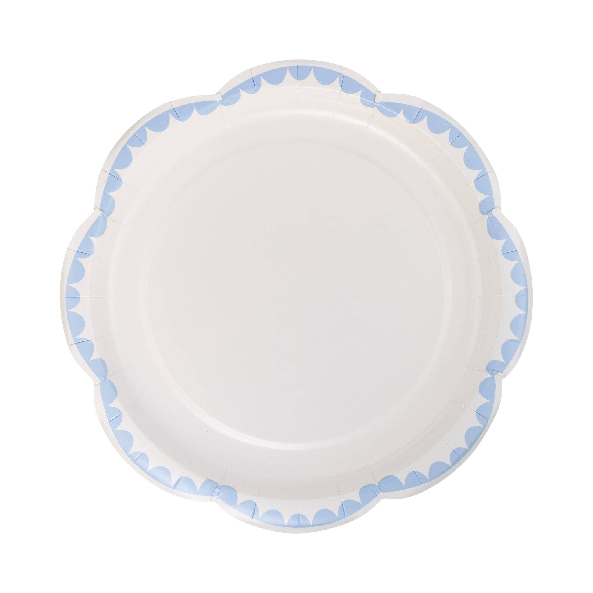 Blue Decorative Edge Dessert Plates 8" - bubblegum market