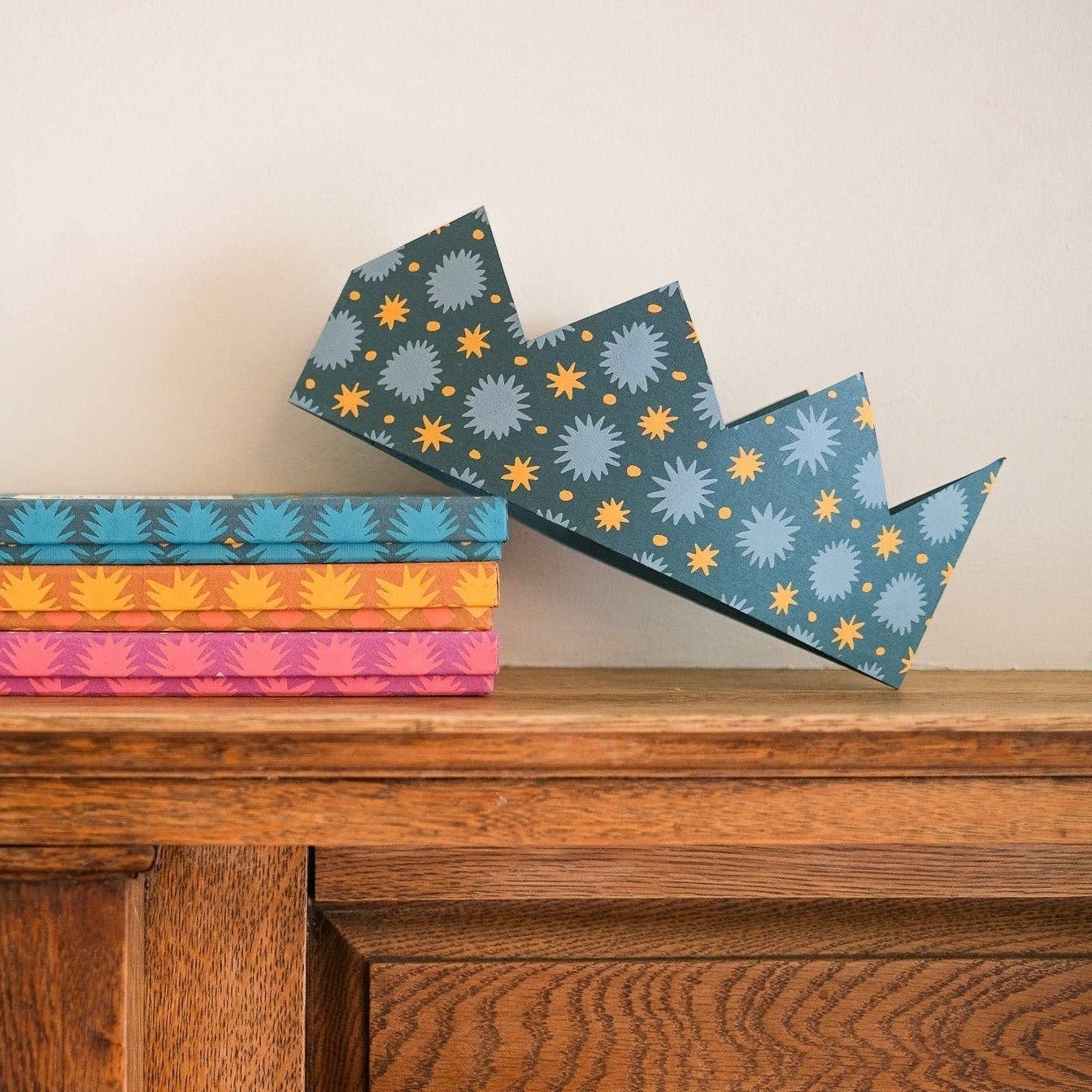 Blue & Green Paper Crowns - bubblegum market