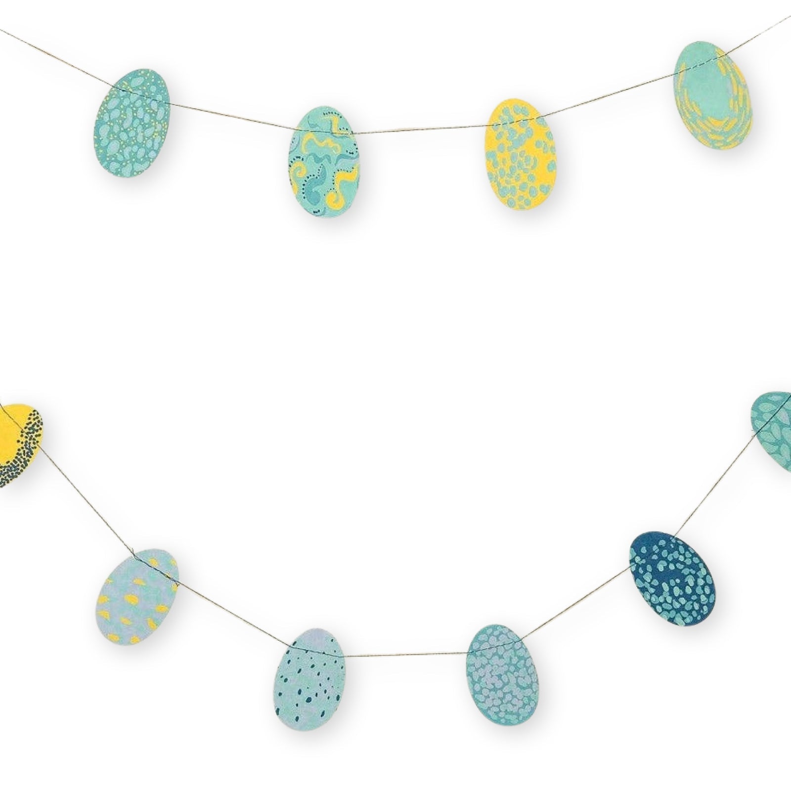 Blue Speckled Eggs Sewn Garland - bubblegum market