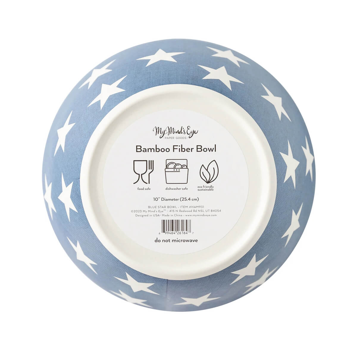 Blue Star Reusable Bamboo Bowl - bubblegum market