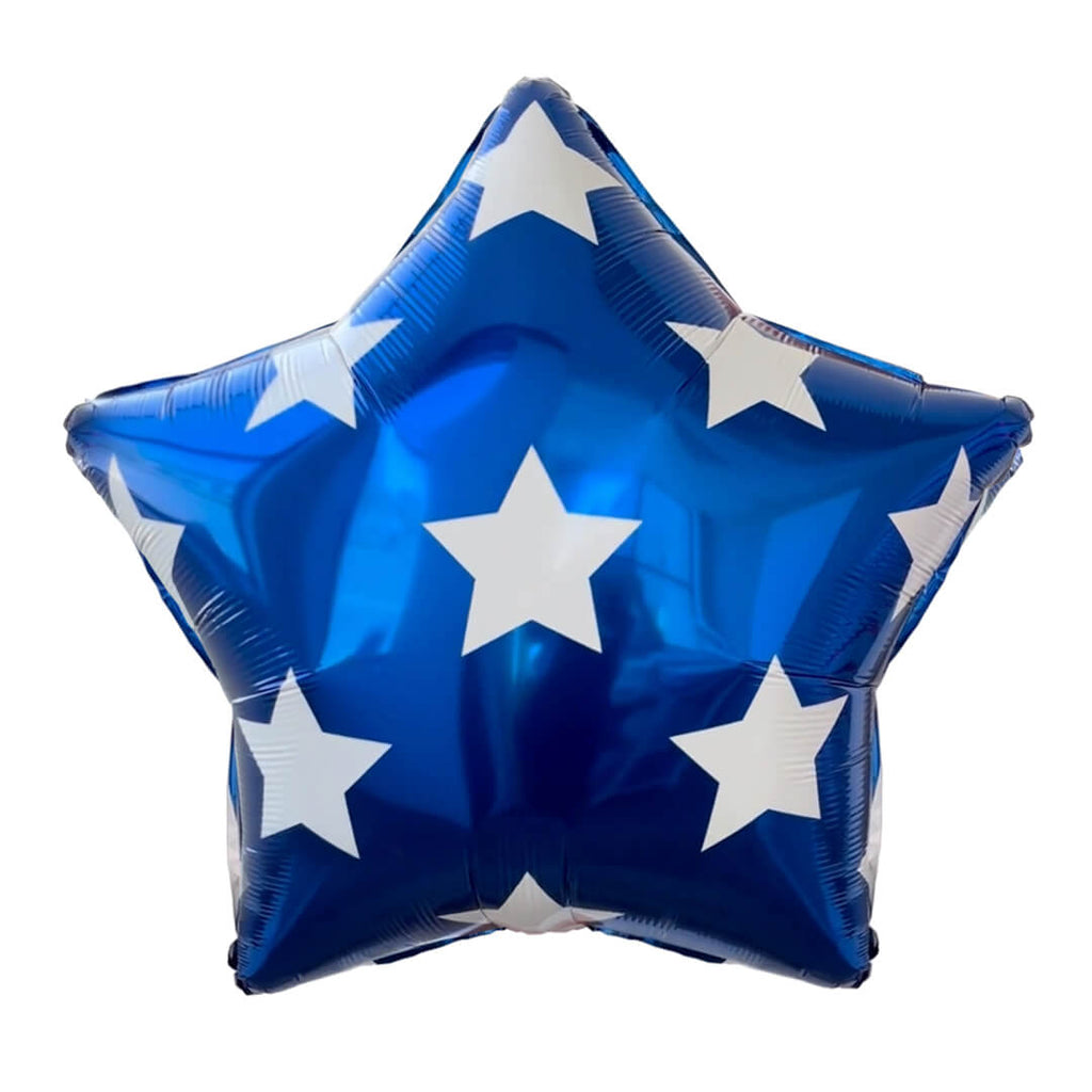 Blue Star Star-Shaped Mylar Balloon