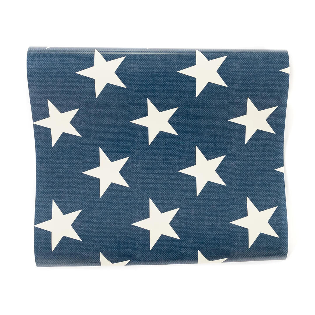 Blue Star Table Runner - bubblegum market