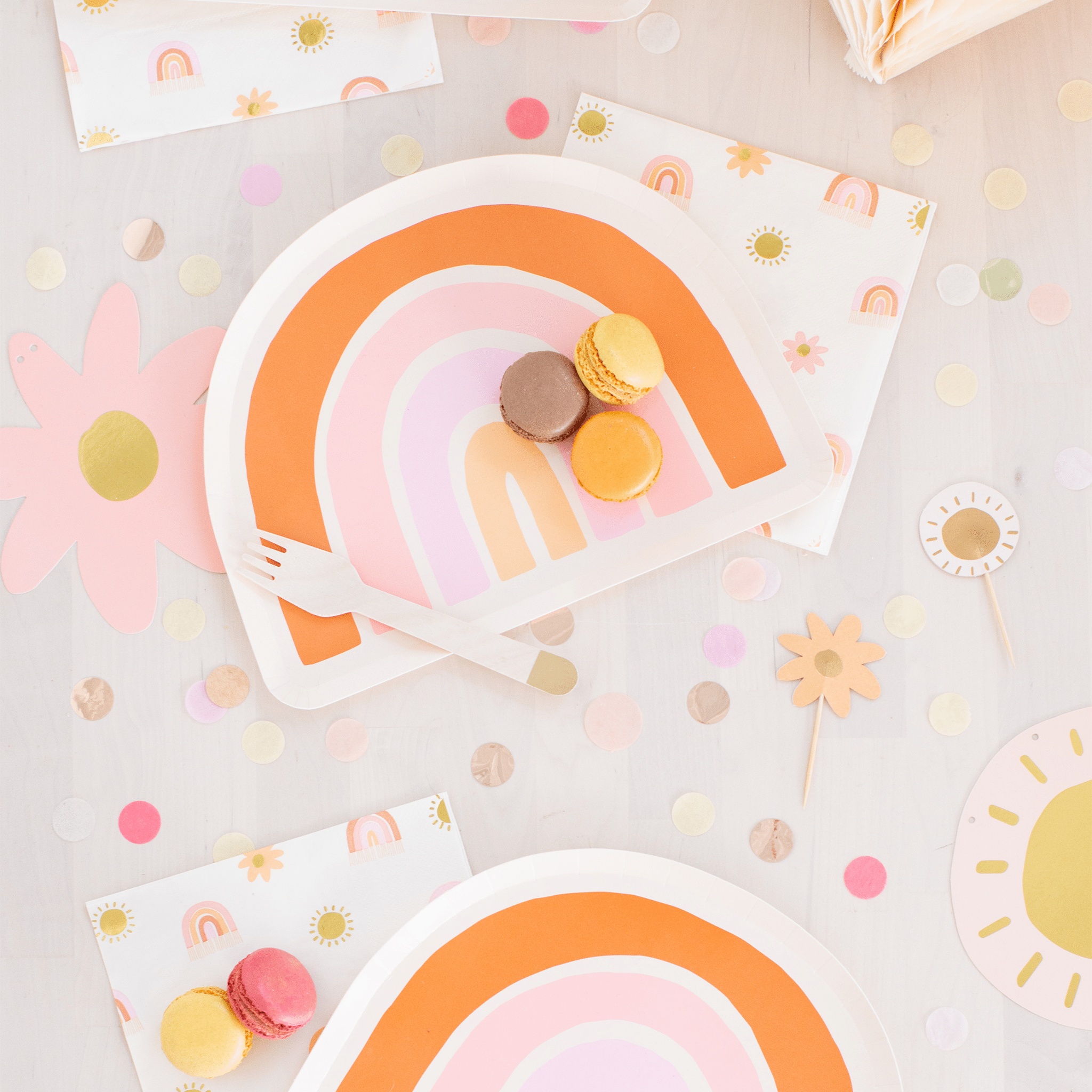 Boho Rainbow Large Napkins - bubblegum market