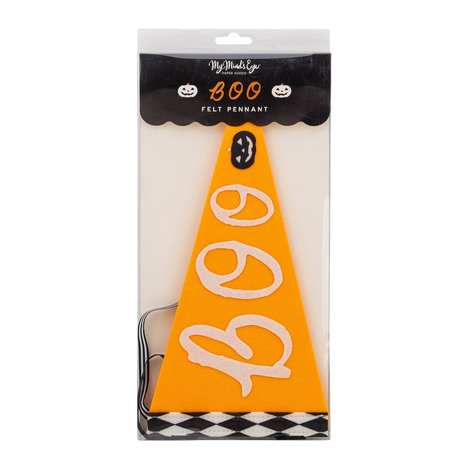 BOO Halloween Felt Pennant Banner - bubblegum market