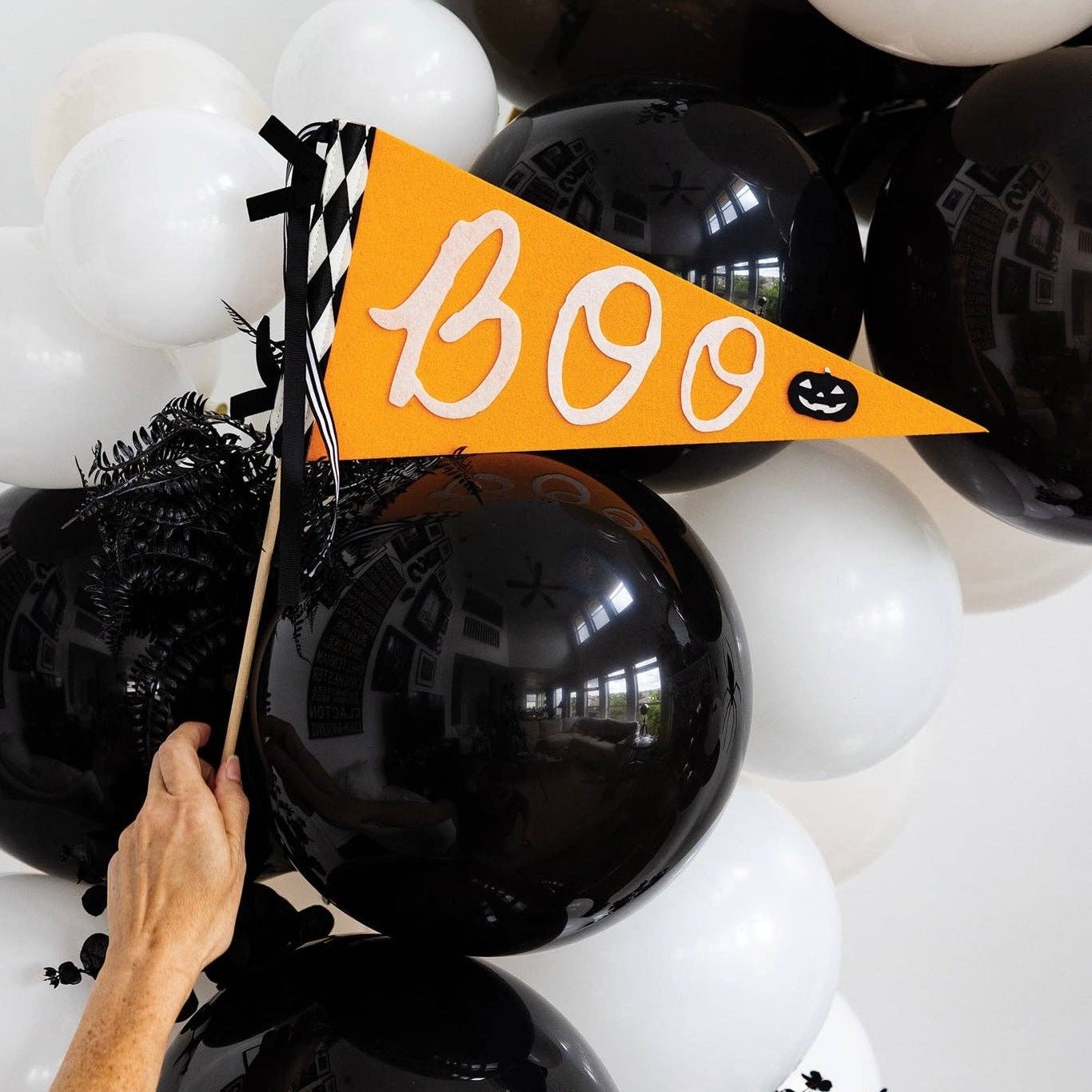 BOO Halloween Felt Pennant Banner - bubblegum market