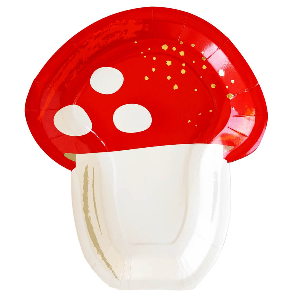 botanical-christmas-red-mushroom-shaped-paper-plates