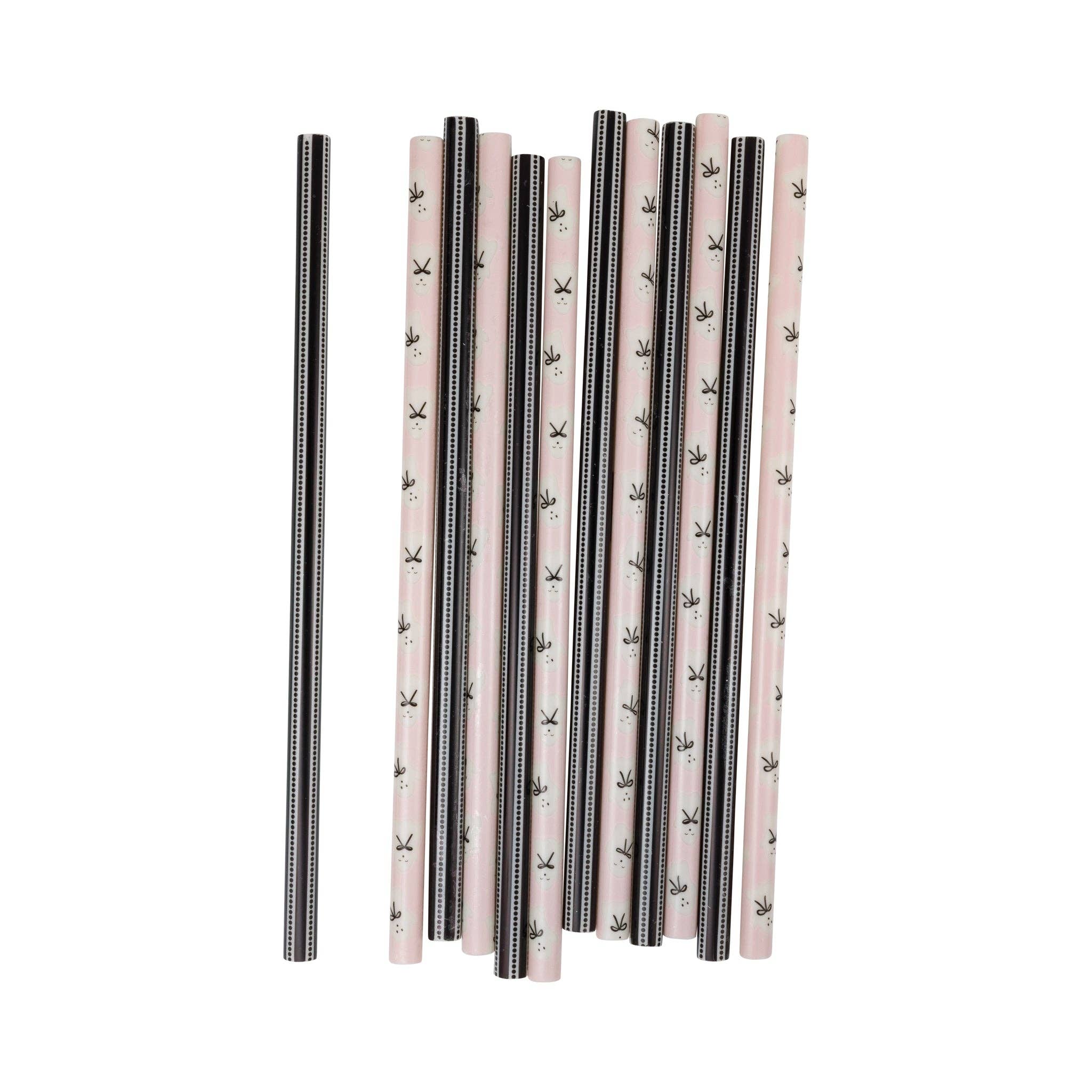 Bow Ghosts Reusable Straws - bubblegum market