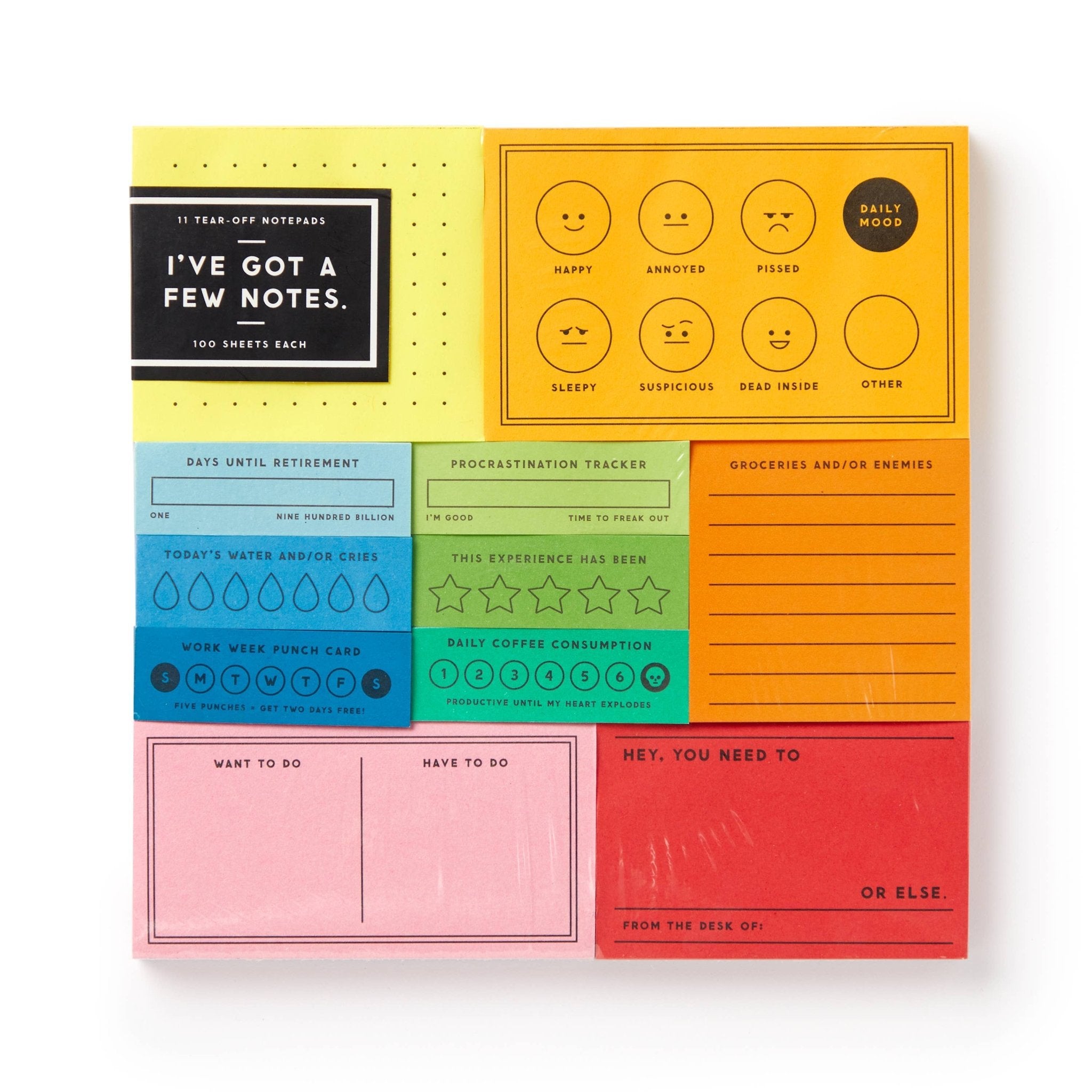 Brass Monkey I've Got A Few Notes Tear - off Notepad Set - bubblegum market