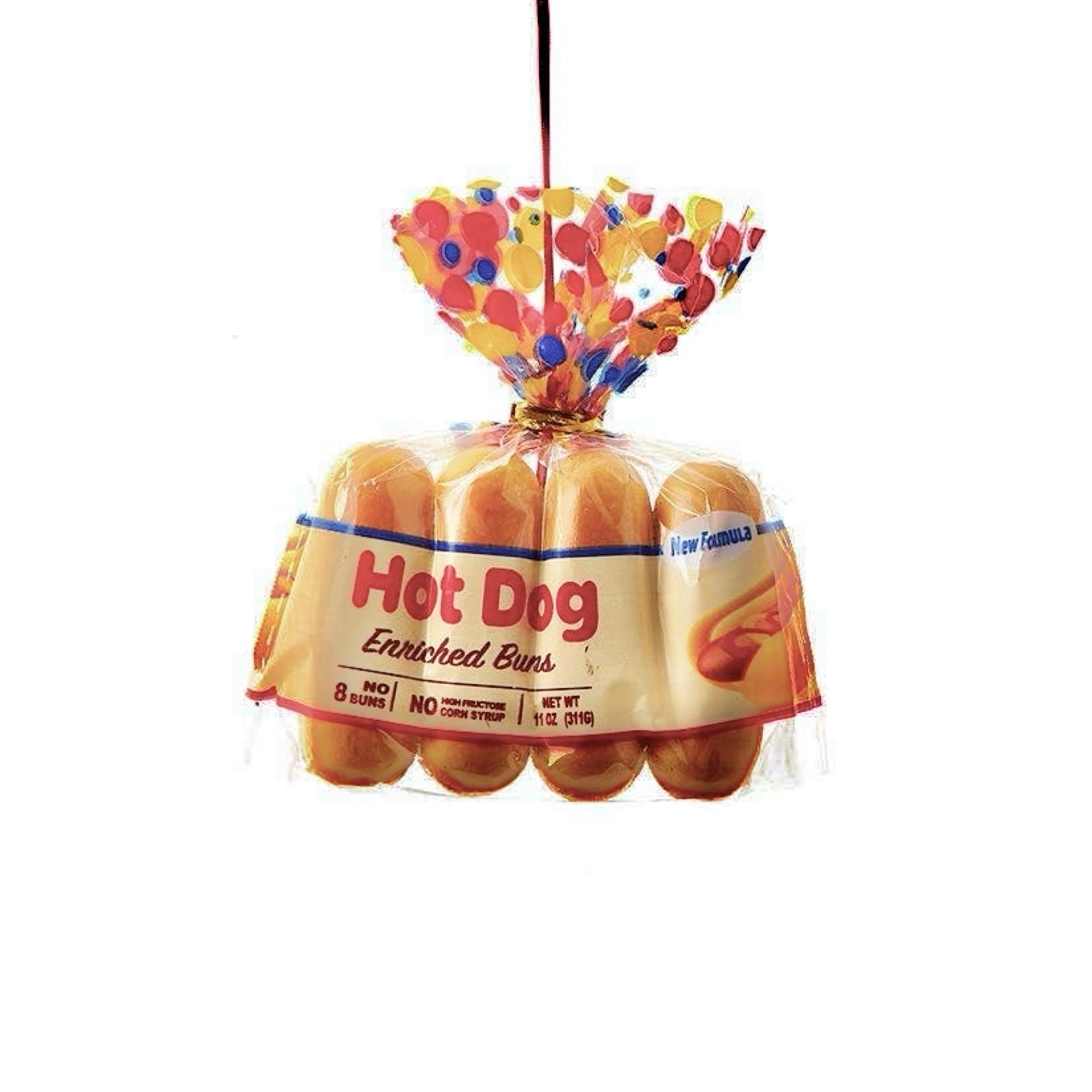 Bread In Bag Hot Dog Buns Ornament 3.5" - bubblegum market