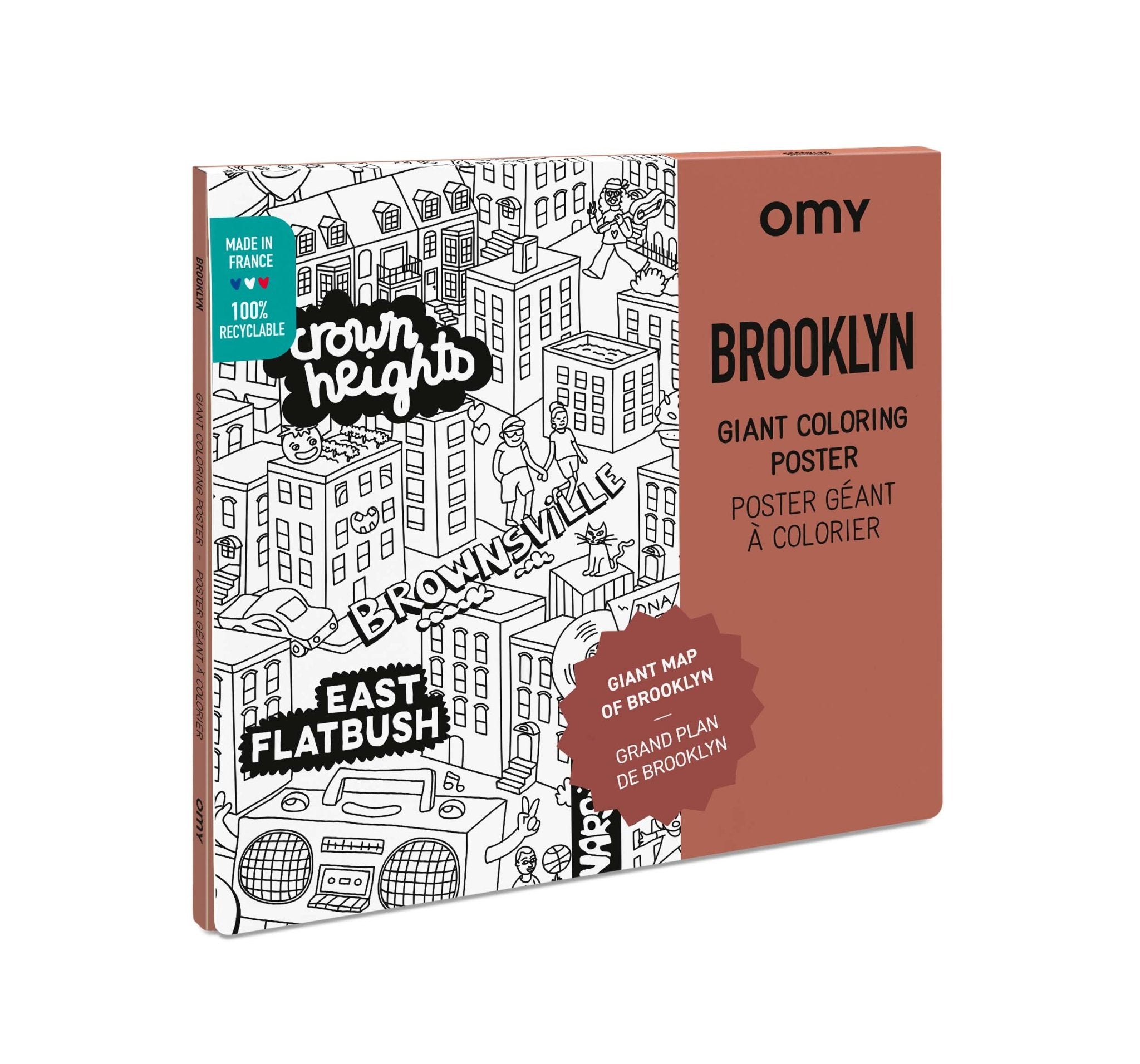 Brooklyn Giant Coloring Poster - bubblegum market