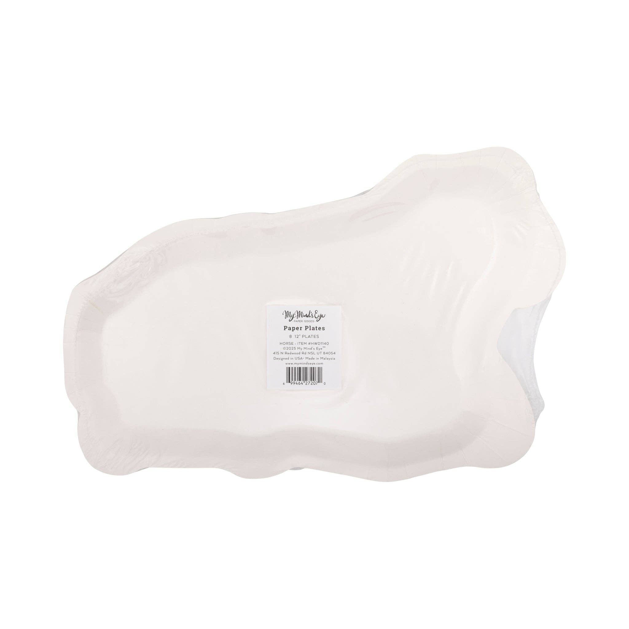 Brown Horse Paper Party Plates 12" - bubblegum market