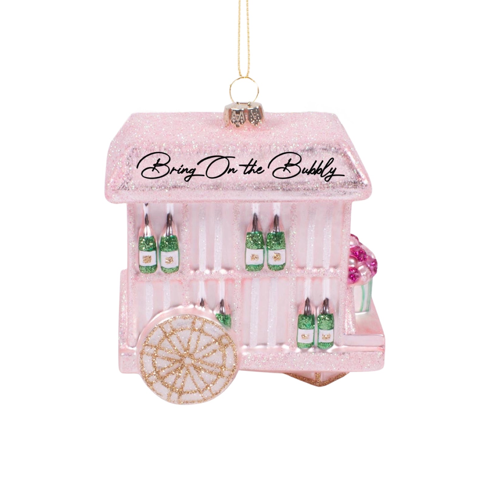 Bubbly Cart Glass Ornament 3.75" - bubblegum market