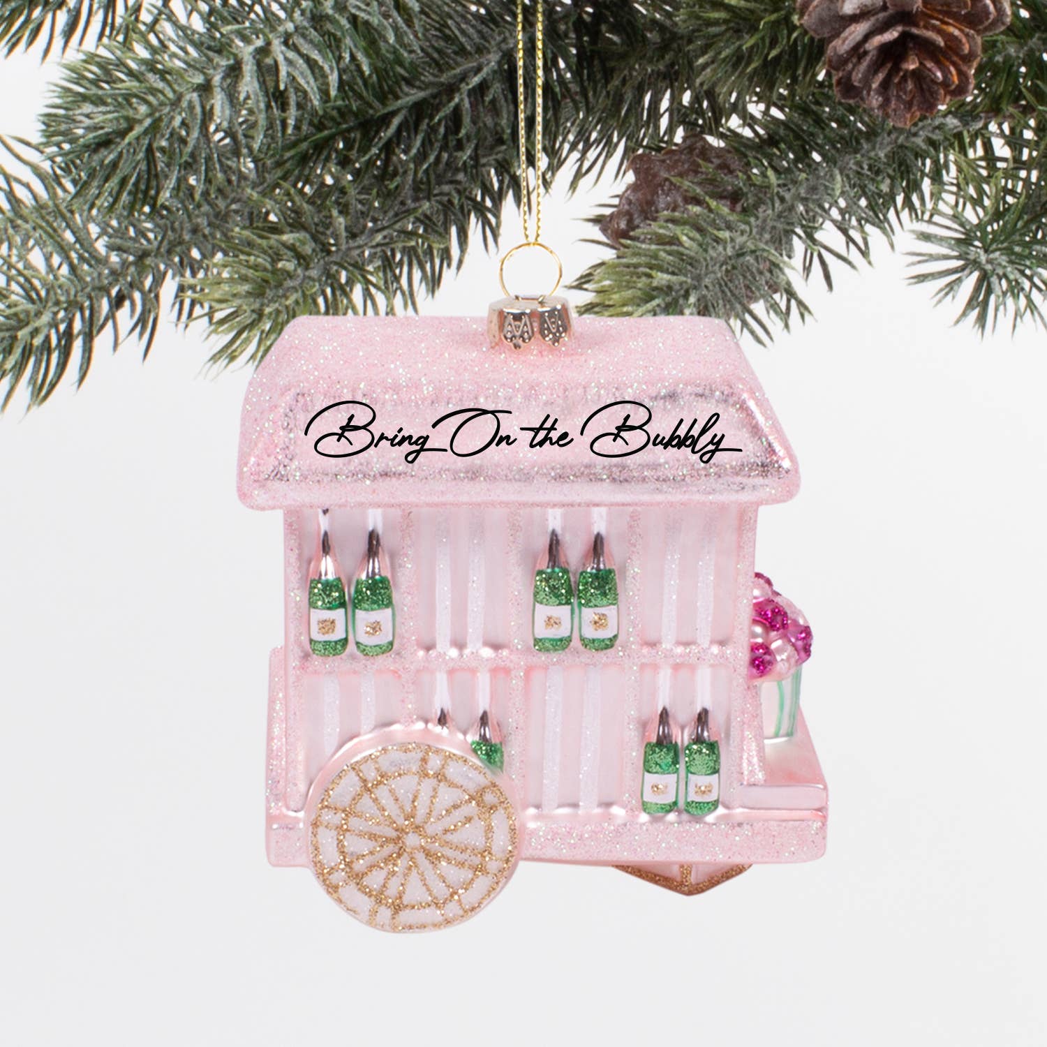 Bubbly Cart Glass Ornament 3.75" - bubblegum market