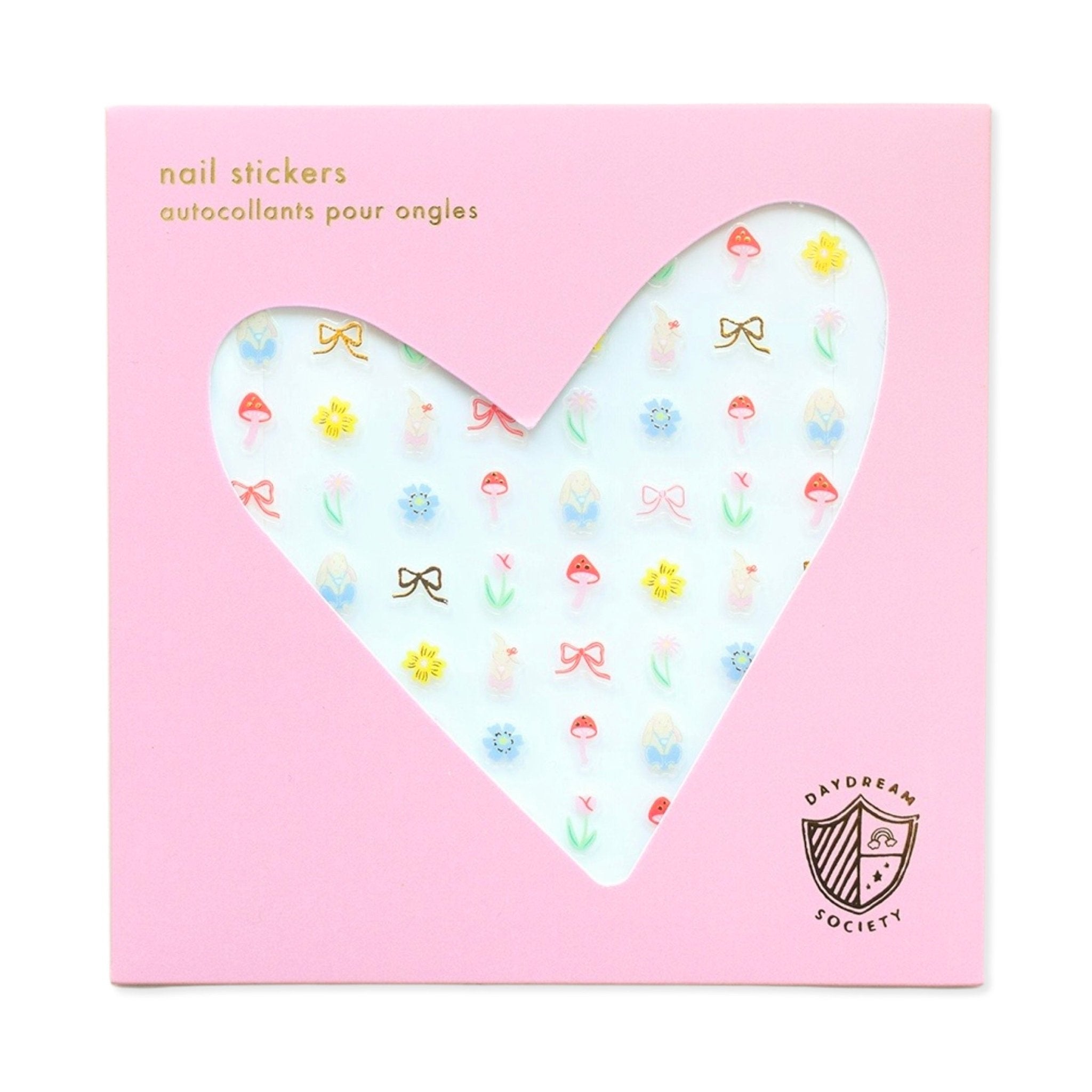 Bunnies In The Garden Nail Stickers - bubblegum market