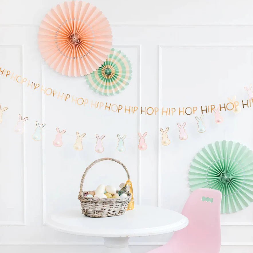 Bunny Pom Pom Tails Banner - bubblegum market