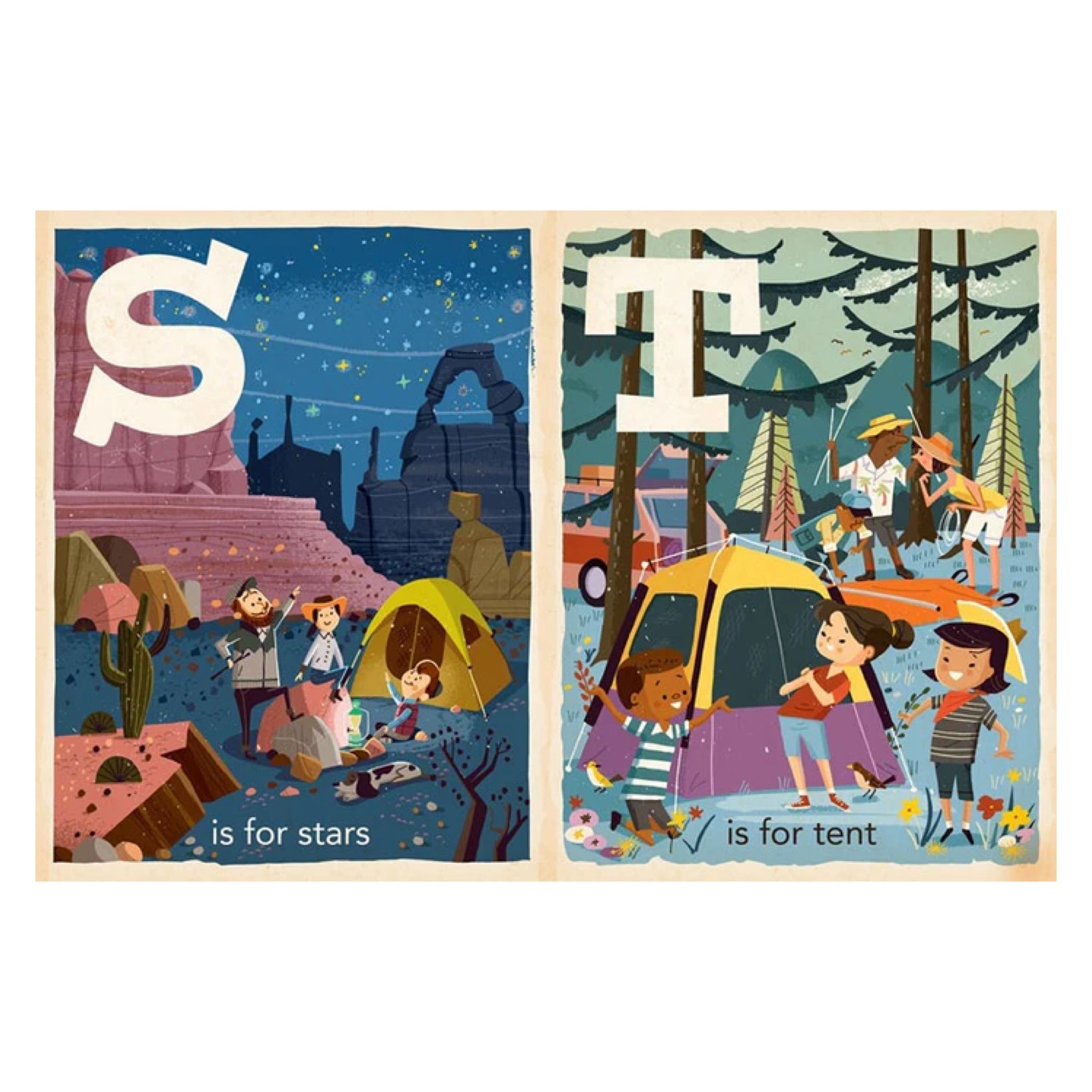 C is for Camping: Alphabet Board Book - bubblegum market