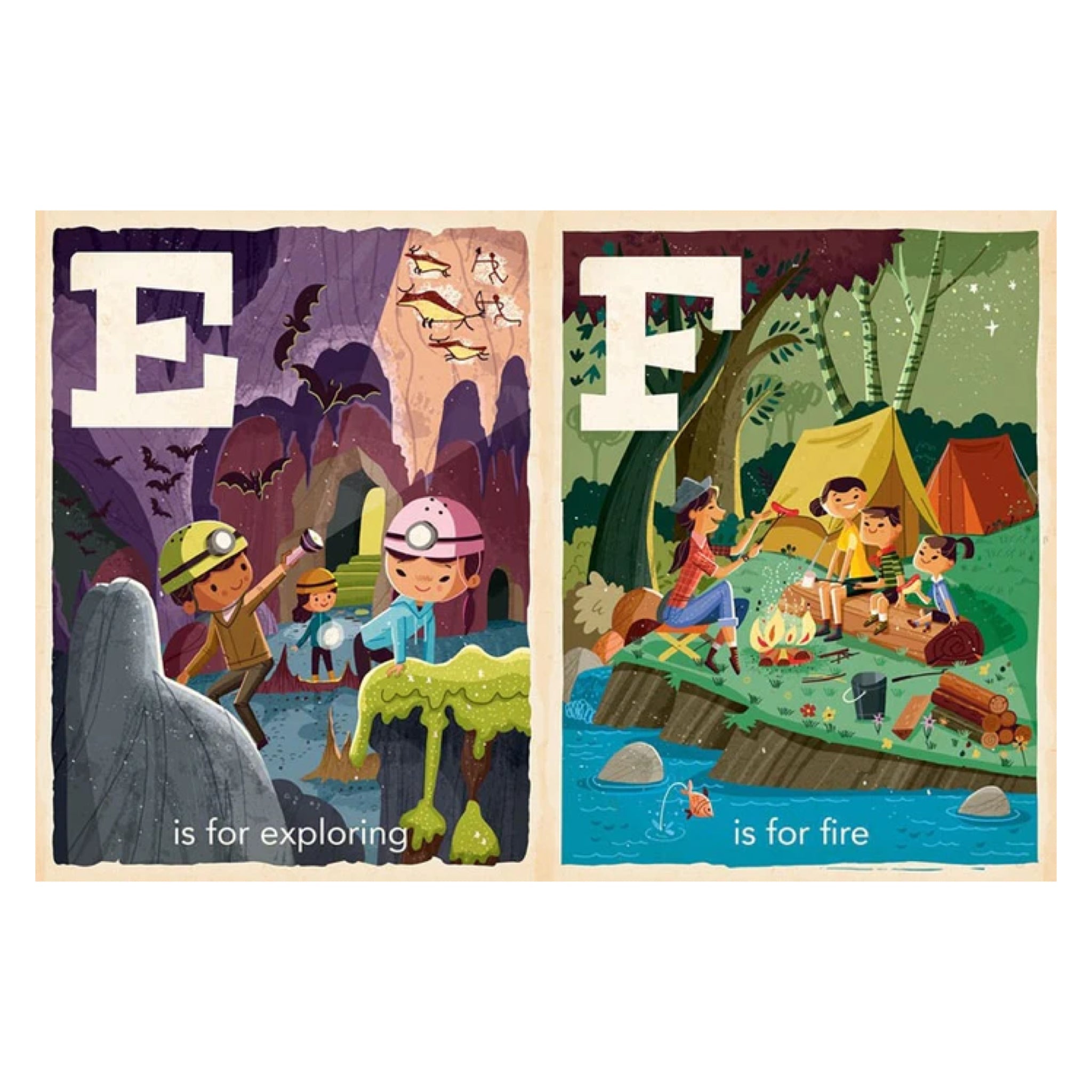 C is for Camping: Alphabet Board Book - bubblegum market