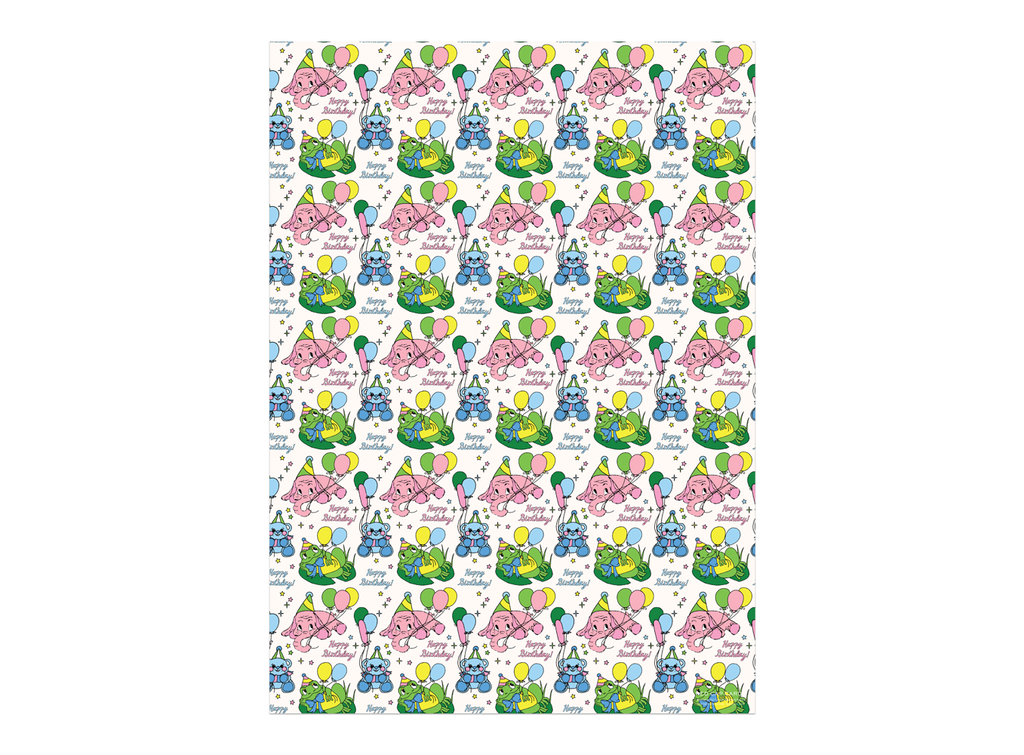 Birthday Animals Wrapping Paper Sheets (Roll of 3)