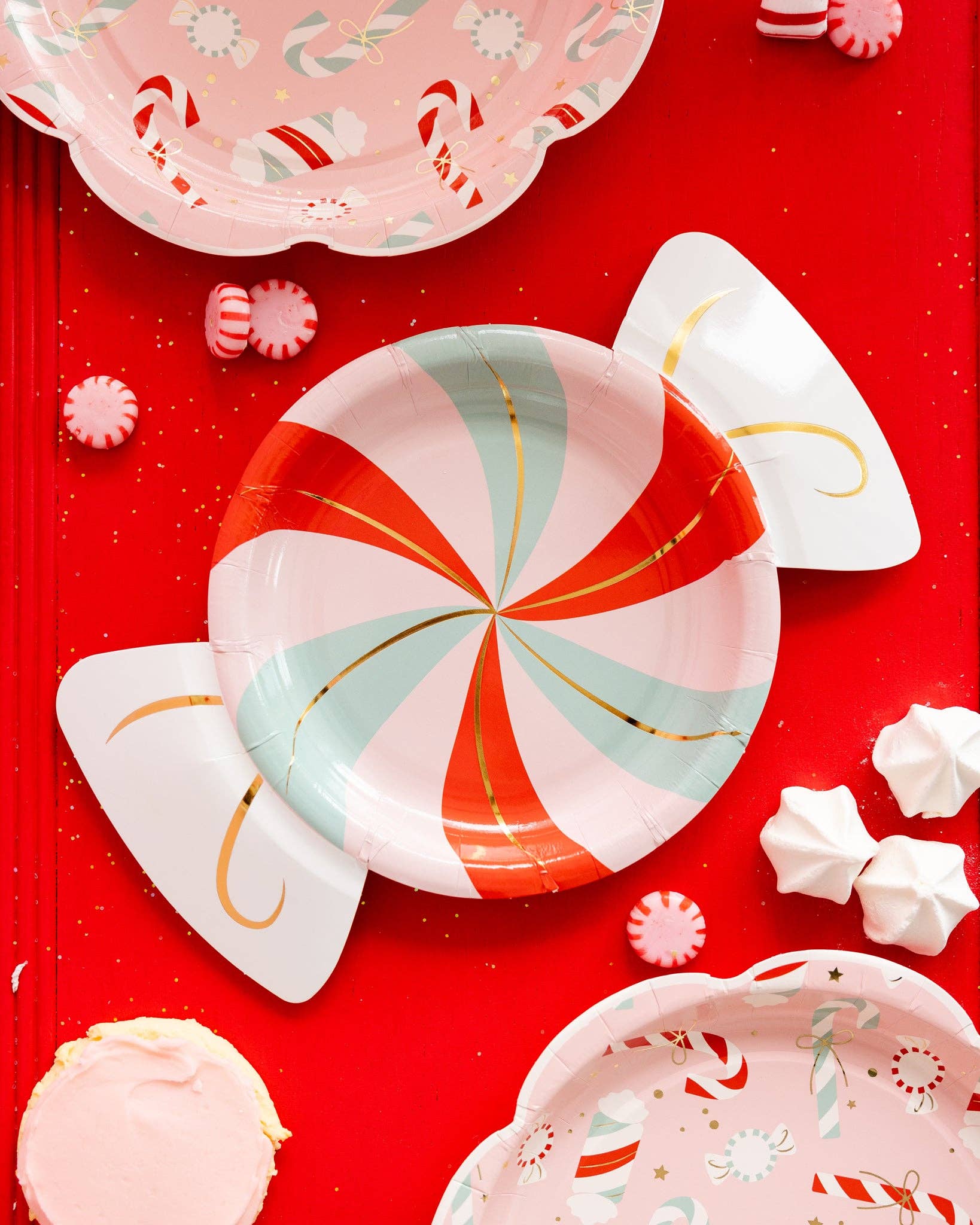 Candy Shaped Holiday Plates 11" - bubblegum market