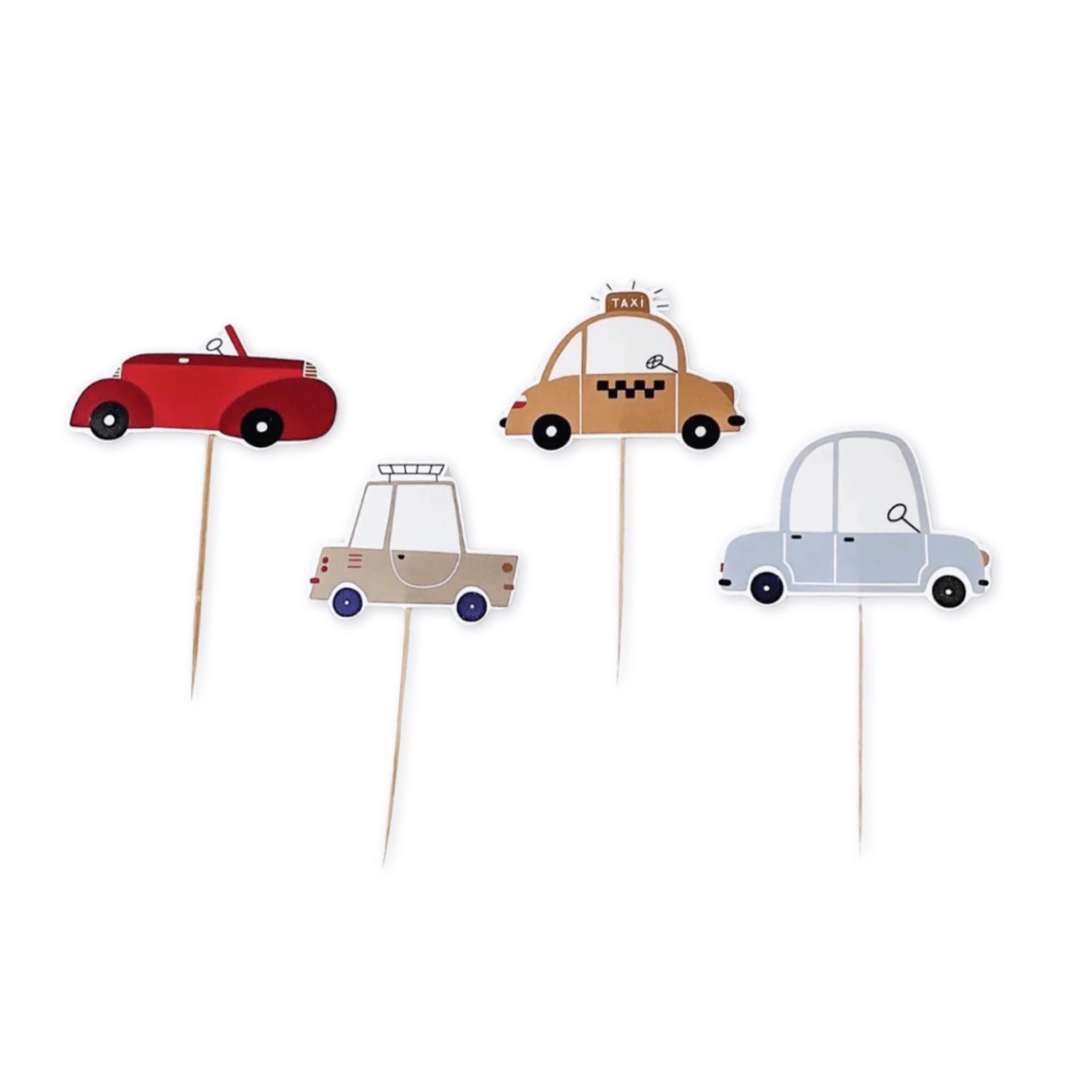 Car Cupcake Toppers - bubblegum market