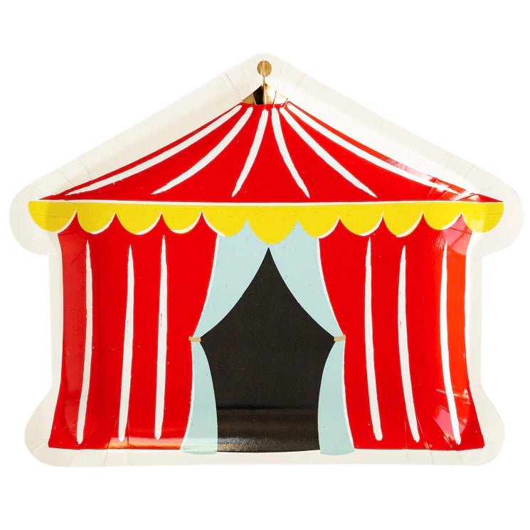 Carnival Tent Paper Plates 9.5" - bubblegum market